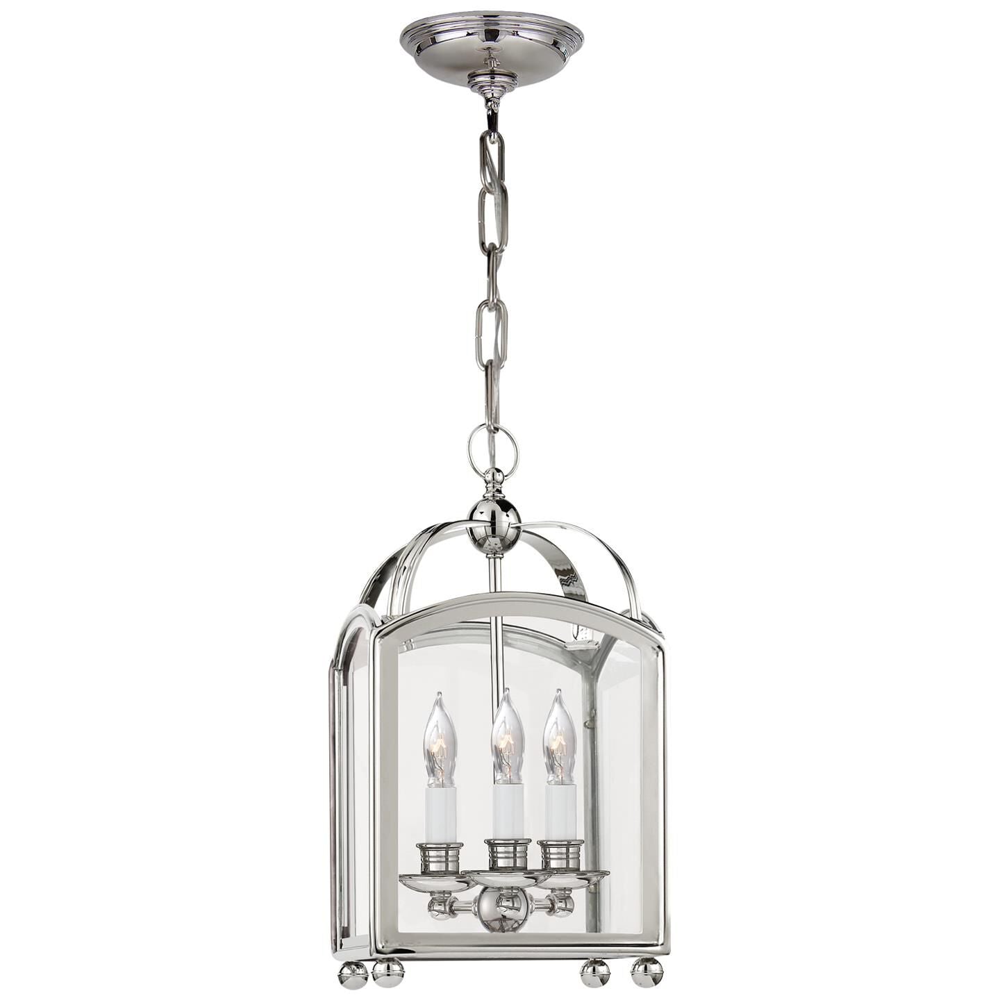 Visual Comfort Signature Collection Chapman & Myers Archtop 8 Inch Cage Pendant Archtop - CHC 3420PN - Traditional