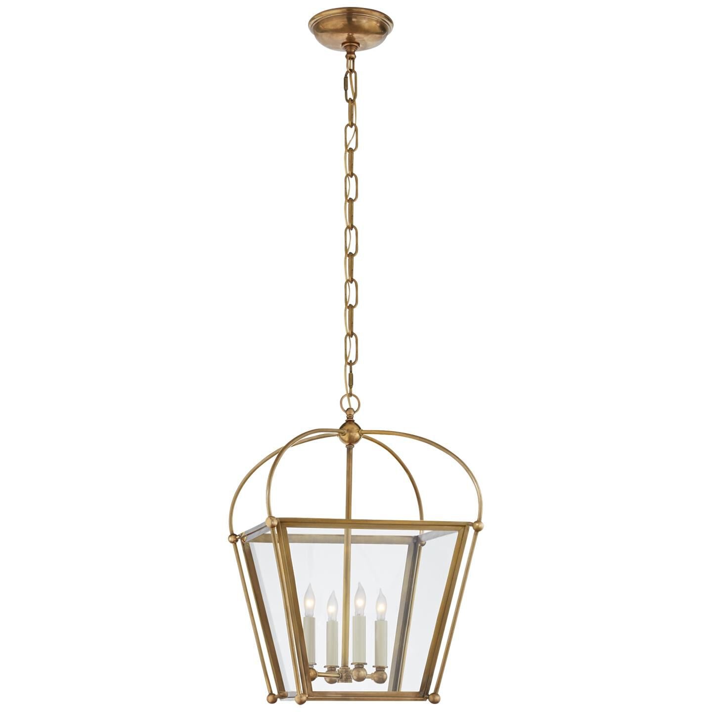 Visual Comfort Signature Collection Chapman & Myers Plantation 13 Inch Cage Pendant Plantation - CHC 3438AB-CG - Traditional