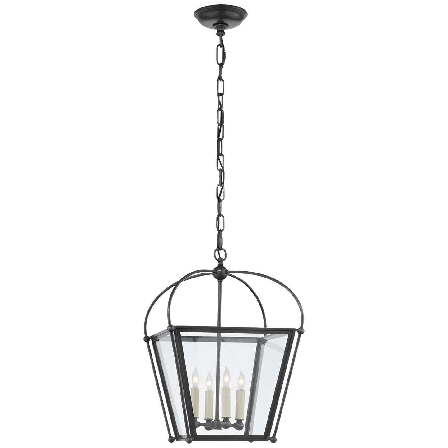 Visual Comfort Signature Collection Chapman & Myers Plantation 13 Inch Cage Pendant Plantation - CHC 3438BZ-CG - Traditional
