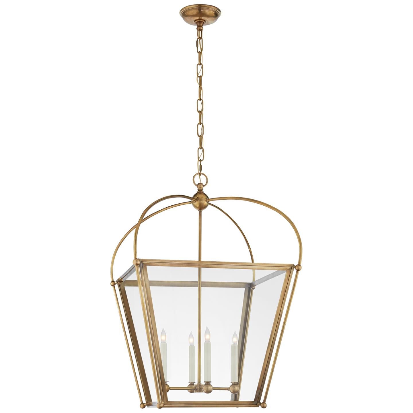Visual Comfort Signature Collection Chapman & Myers Plantation 21 Inch Cage Pendant Plantation - CHC 3439AB-CG - Traditional