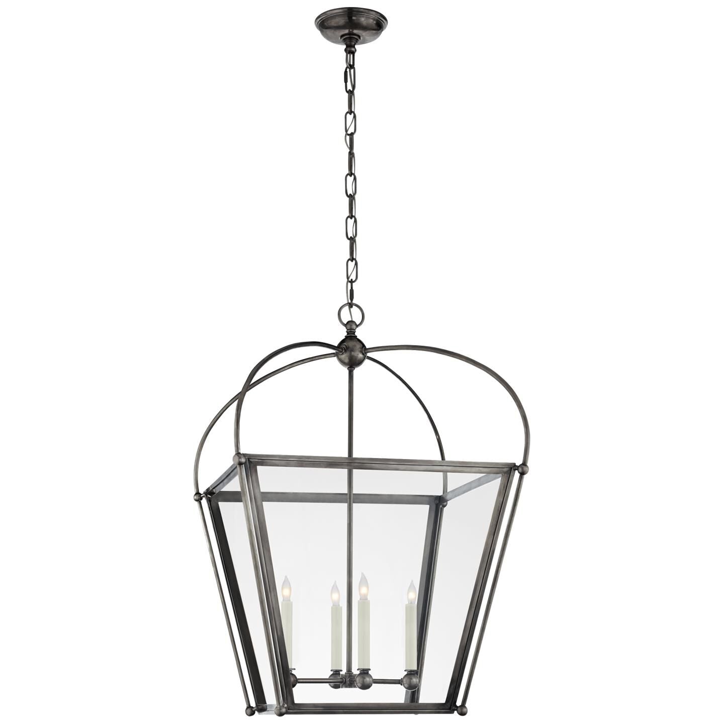 Visual Comfort Signature Collection Chapman & Myers Plantation 21 Inch Cage Pendant Plantation - CHC 3439BZ-CG - Traditional