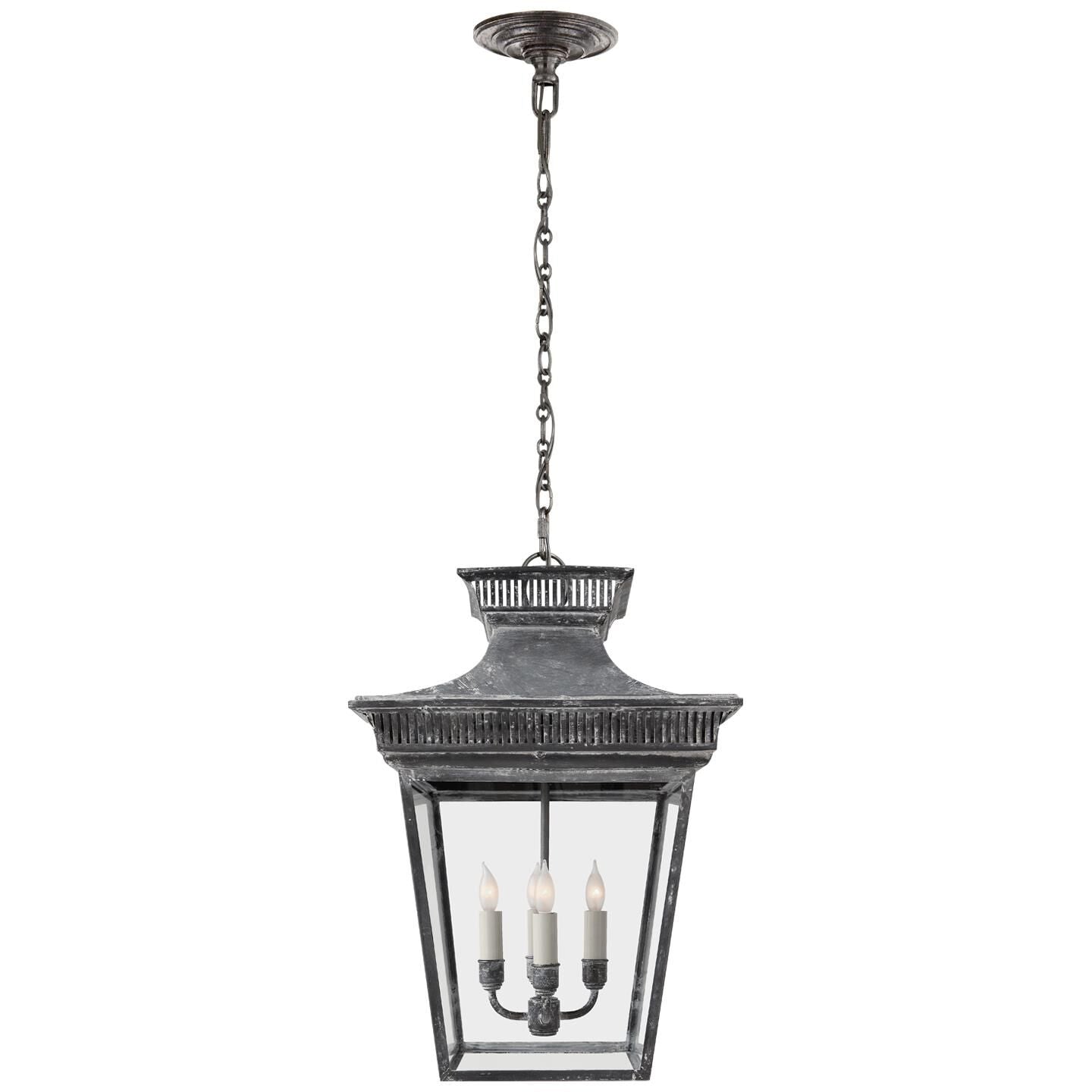 Visual Comfort Signature Collection Chapman & Myers Elsinore 14 Inch Cage Pendant Elsinore - CHC 5050WZ - Early American