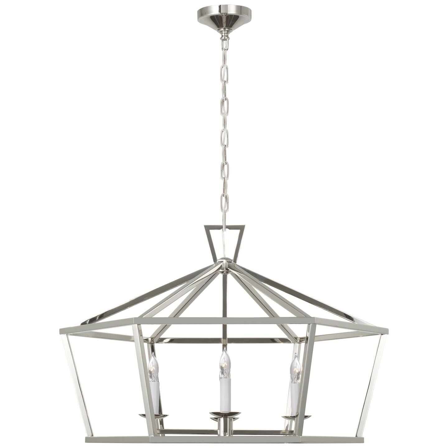 Visual Comfort Signature Collection Chapman & Myers Darlana 32 Inch LED Cage Pendant Darlana - CHC 5290PN - Transitional