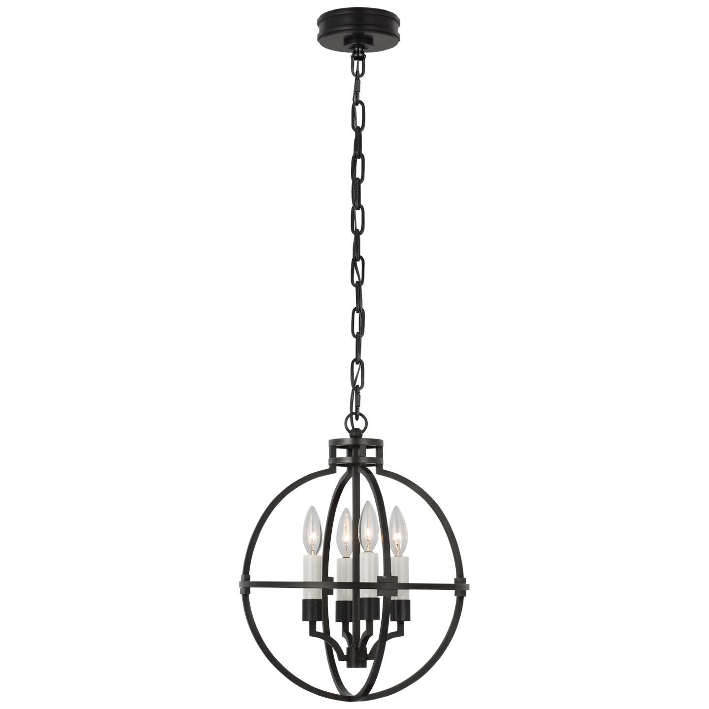 Visual Comfort Signature Collection Chapman & Myers Lexie 14 Inch Cage Pendant Lexie - CHC 5515BZ - Modern Contemporary