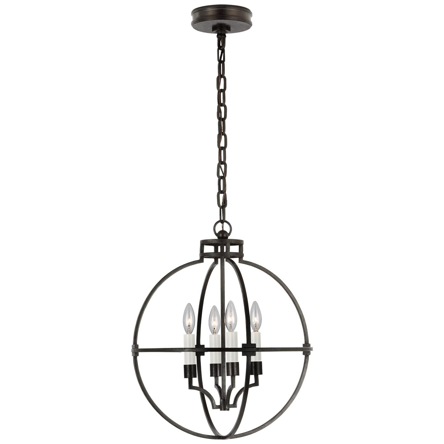 Visual Comfort Signature Collection Chapman & Myers Lexie 18 Inch Cage Pendant Lexie - CHC 5516AI - Modern Contemporary