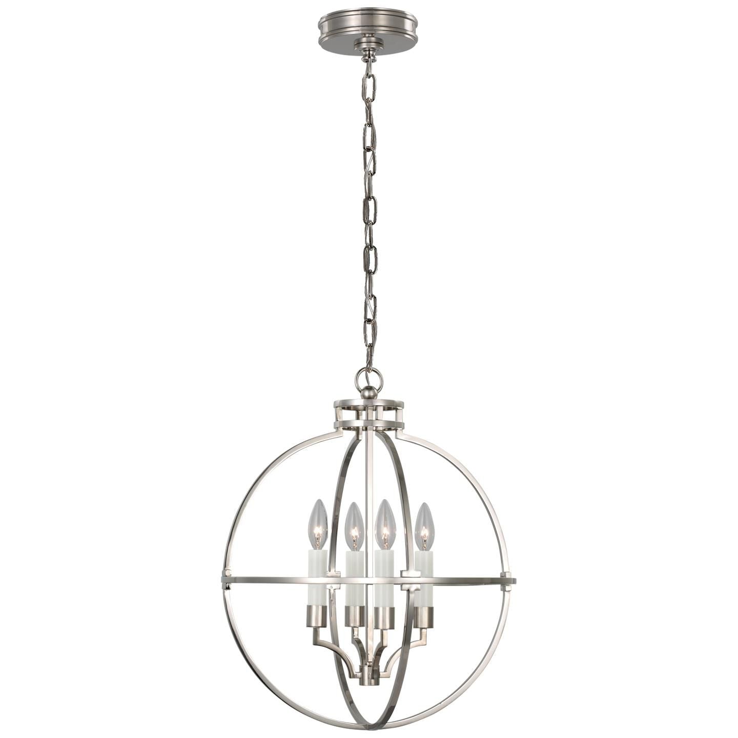 Visual Comfort Signature Collection Chapman & Myers Lexie 18 Inch Cage Pendant Lexie - CHC 5516PN - Modern Contemporary