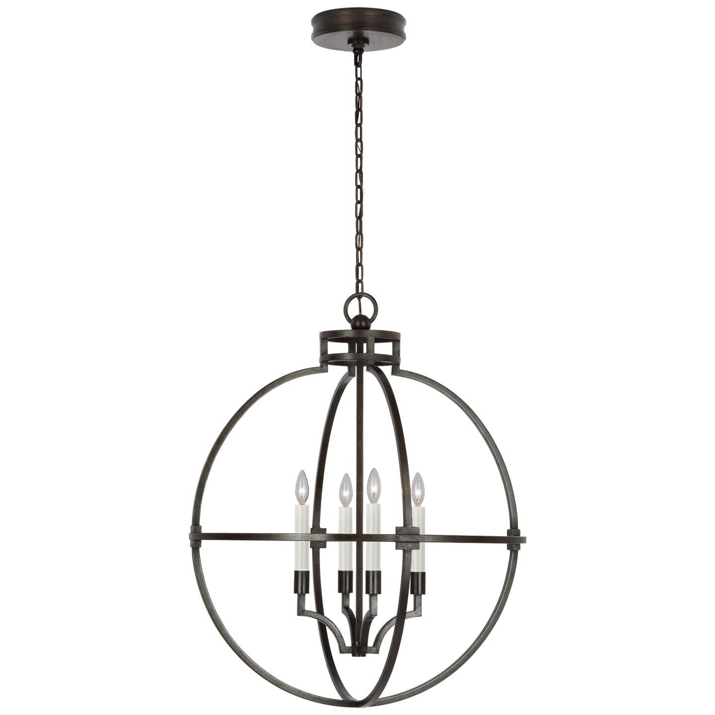 Visual Comfort Signature Collection Chapman & Myers Lexie 30 Inch Cage Pendant Lexie - CHC 5518AI - Modern Contemporary