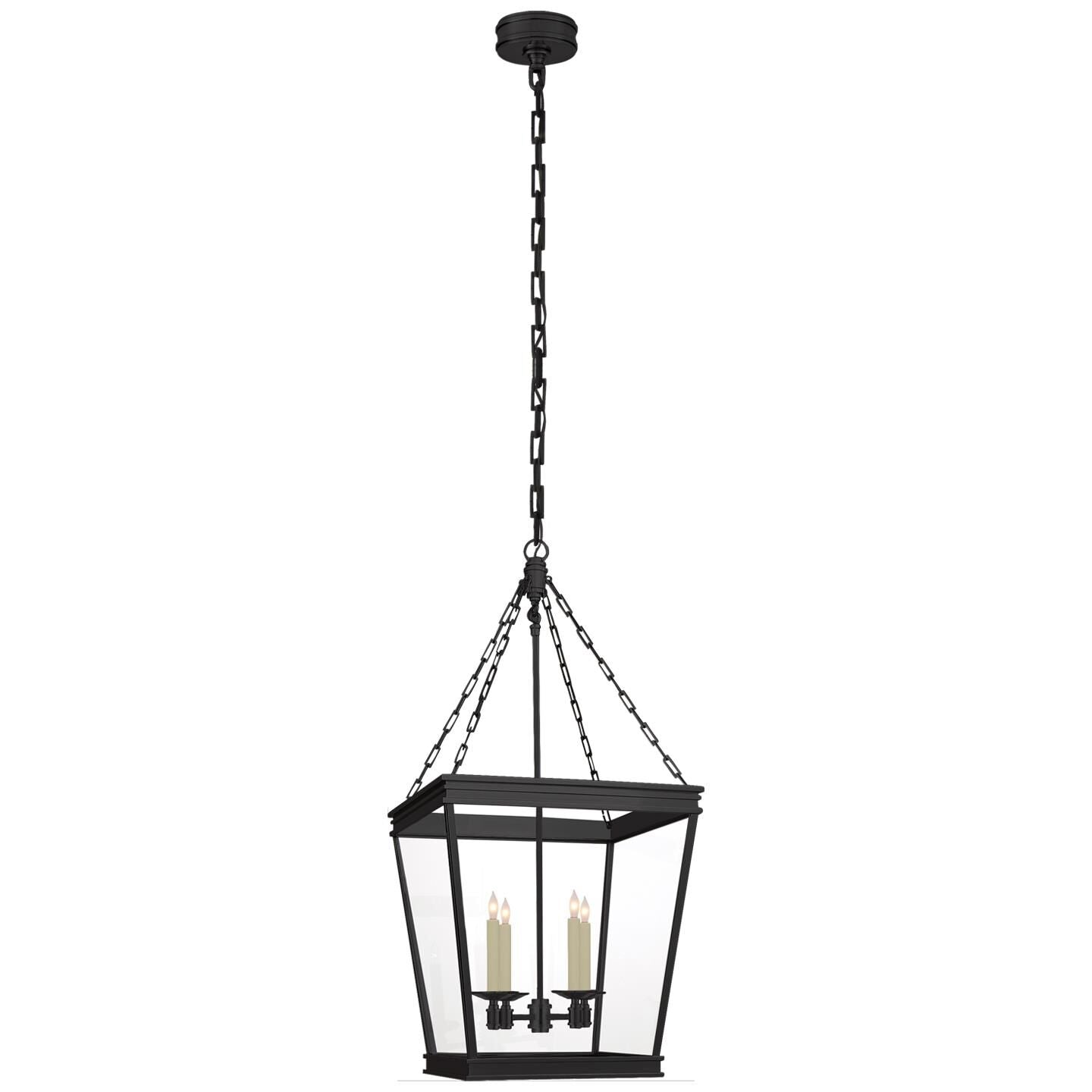 Visual Comfort Signature Collection Chapman & Myers Launceton 17 Inch Cage Pendant Launceton - CHC 5611BZ-CG - Transitional