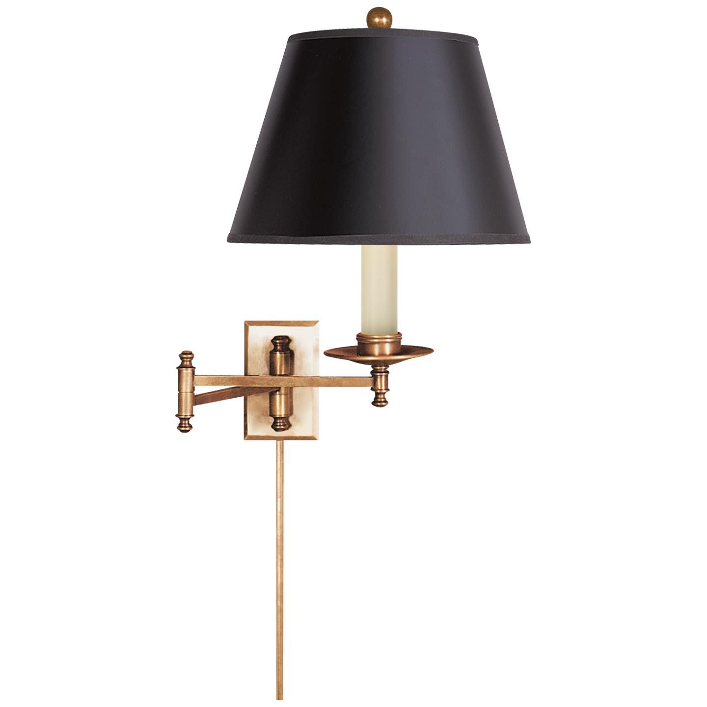 Visual Comfort Signature Collection Chapman and Myers Dorchester Wall Swing Lamp Dorchester - CHD 5101AB-B - Transitional