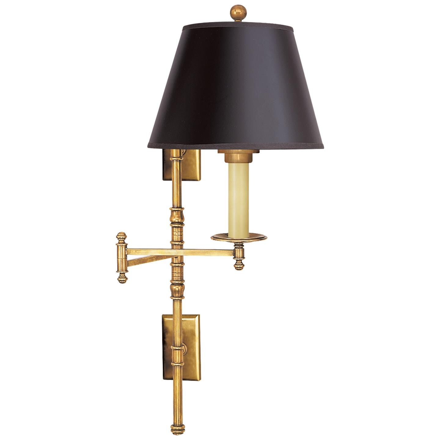 Visual Comfort Signature Collection Chapman and Myers Dorchester Wall Swing Lamp Dorchester - CHD 5102AB-B - Transitional