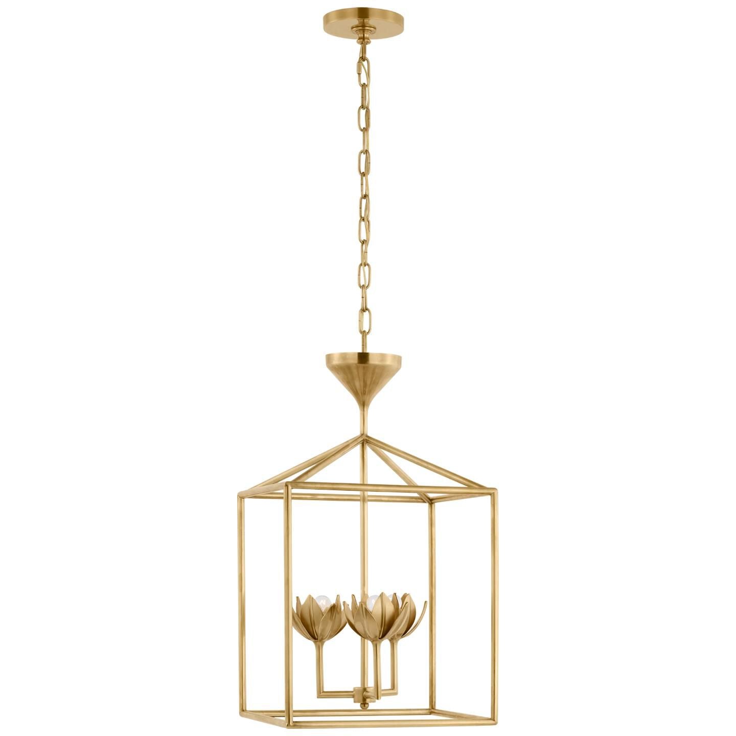 Visual Comfort Signature Collection Julie Neill Alberto 14 Inch LED Cage Pendant Alberto - JN 5301AB - Modern Contemporary