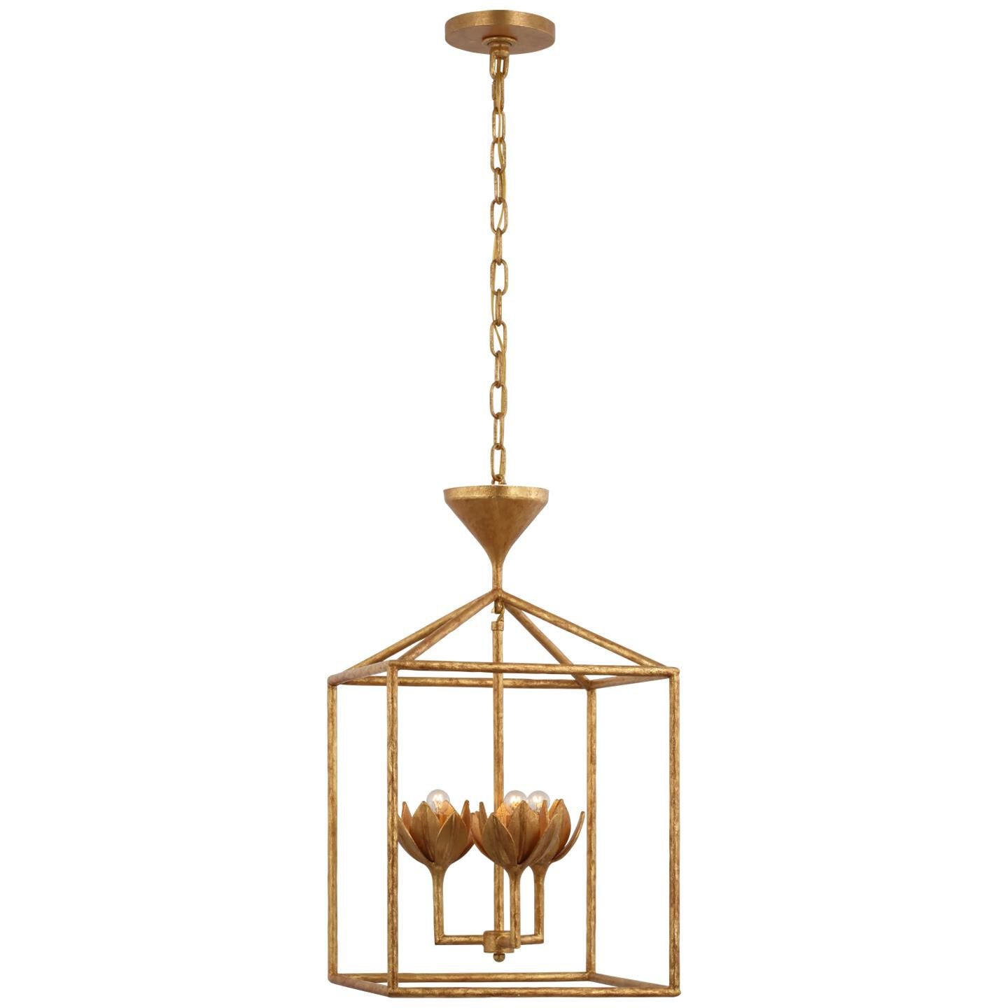 Visual Comfort Signature Collection Julie Neill Alberto 14 Inch LED Cage Pendant Alberto - JN 5301AGL - Modern Contemporary