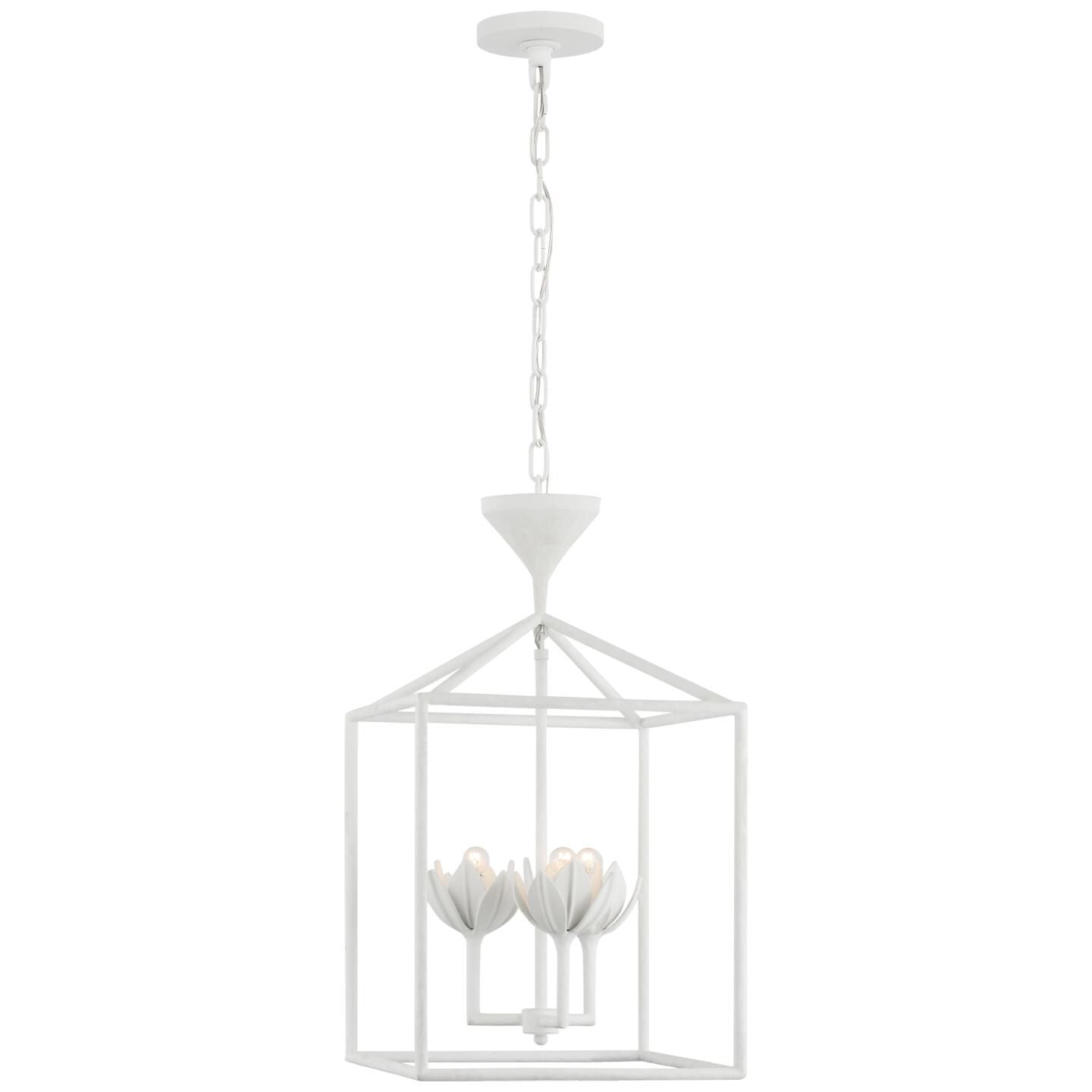 Visual Comfort Signature Collection Julie Neill Alberto 14 Inch LED Cage Pendant Alberto - JN 5301PW - Modern Contemporary