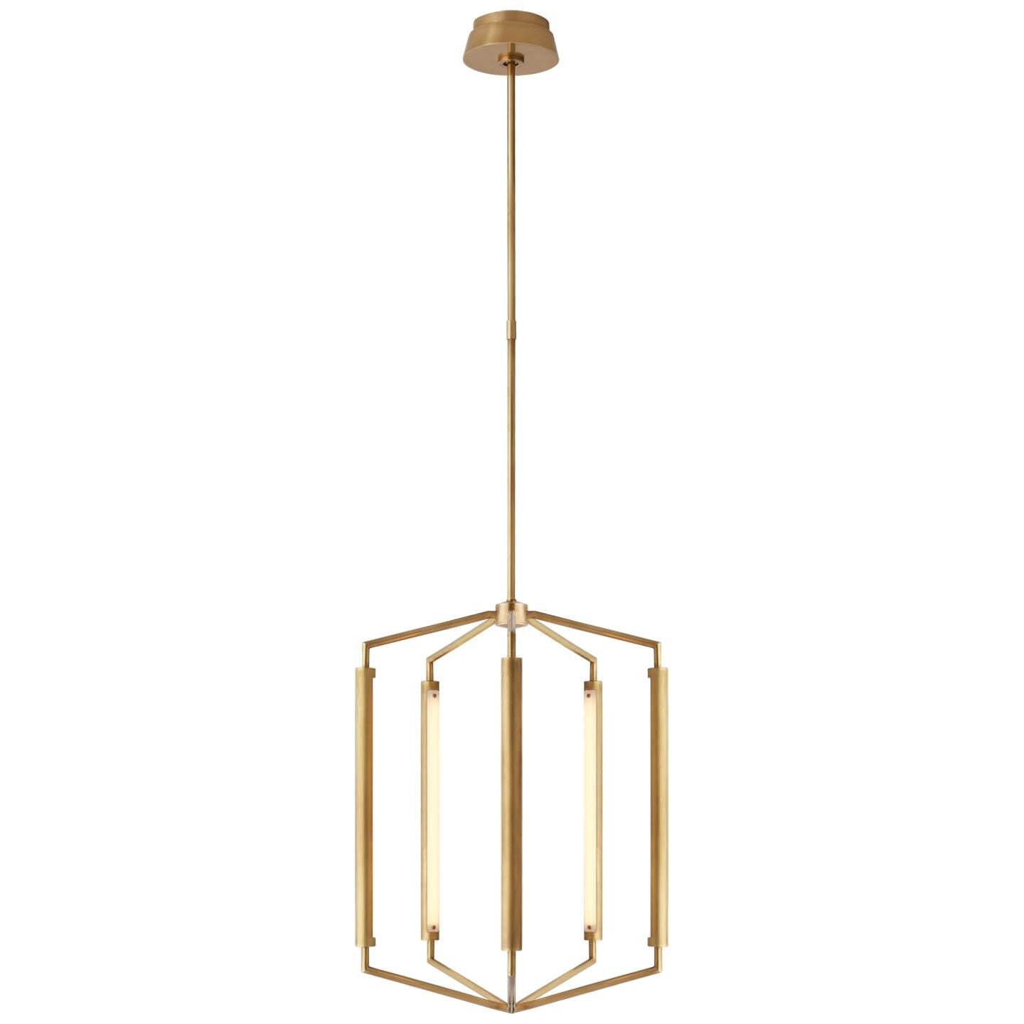Visual Comfort Signature Collection Kelly Wearstler Appareil 19 Inch LED Cage Pendant Appareil - KW 5703AB