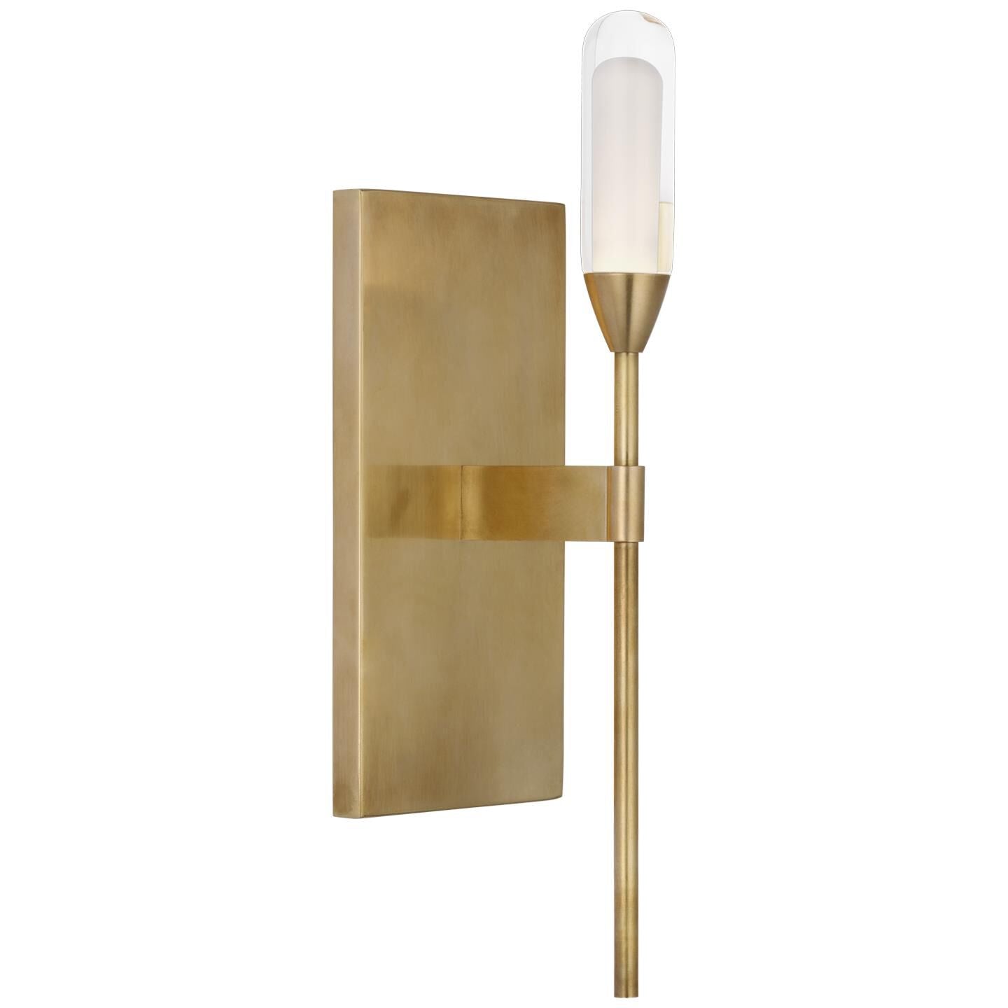 Visual Comfort Signature Collection Peter Bristol Overture 12 Inch LED Wall Sconce Overture - PB 2030NB-CG - Art Deco