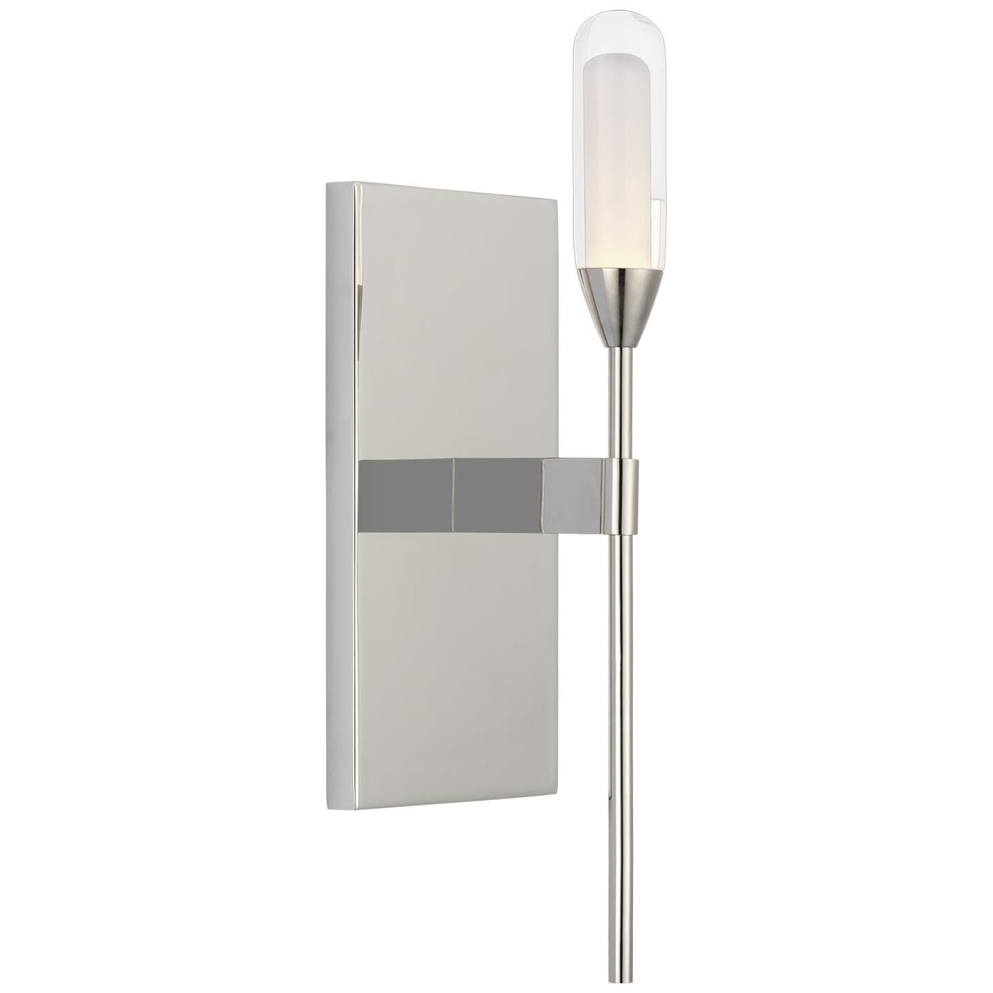 Visual Comfort Signature Collection Peter Bristol Overture 12 Inch LED Wall Sconce Overture - PB 2030PN-CG - Art Deco