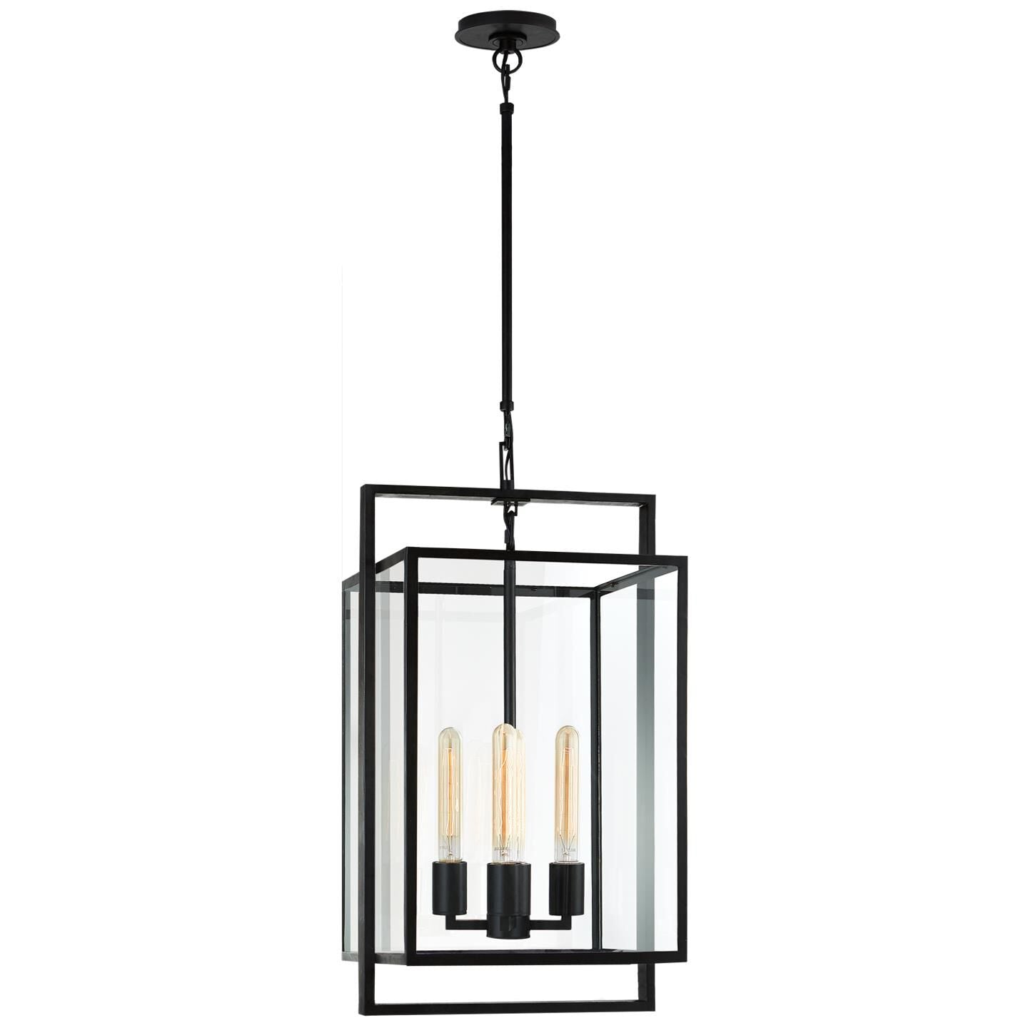 Visual Comfort Signature Collection Ian K. Fowler Halle 14 Inch Cage Pendant Halle - S 5192AI-CG