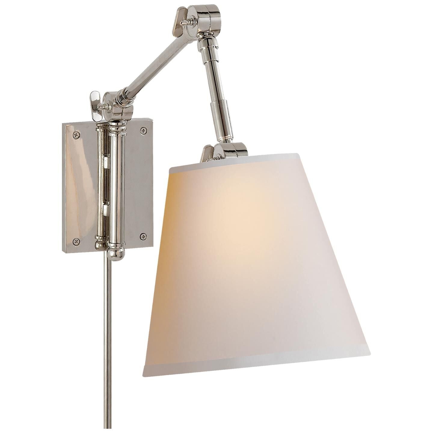 Visual Comfort Signature Collection Suzanne Kasler Graves Wall Swing Lamp Graves - SK 2115PN-NP - Transitional