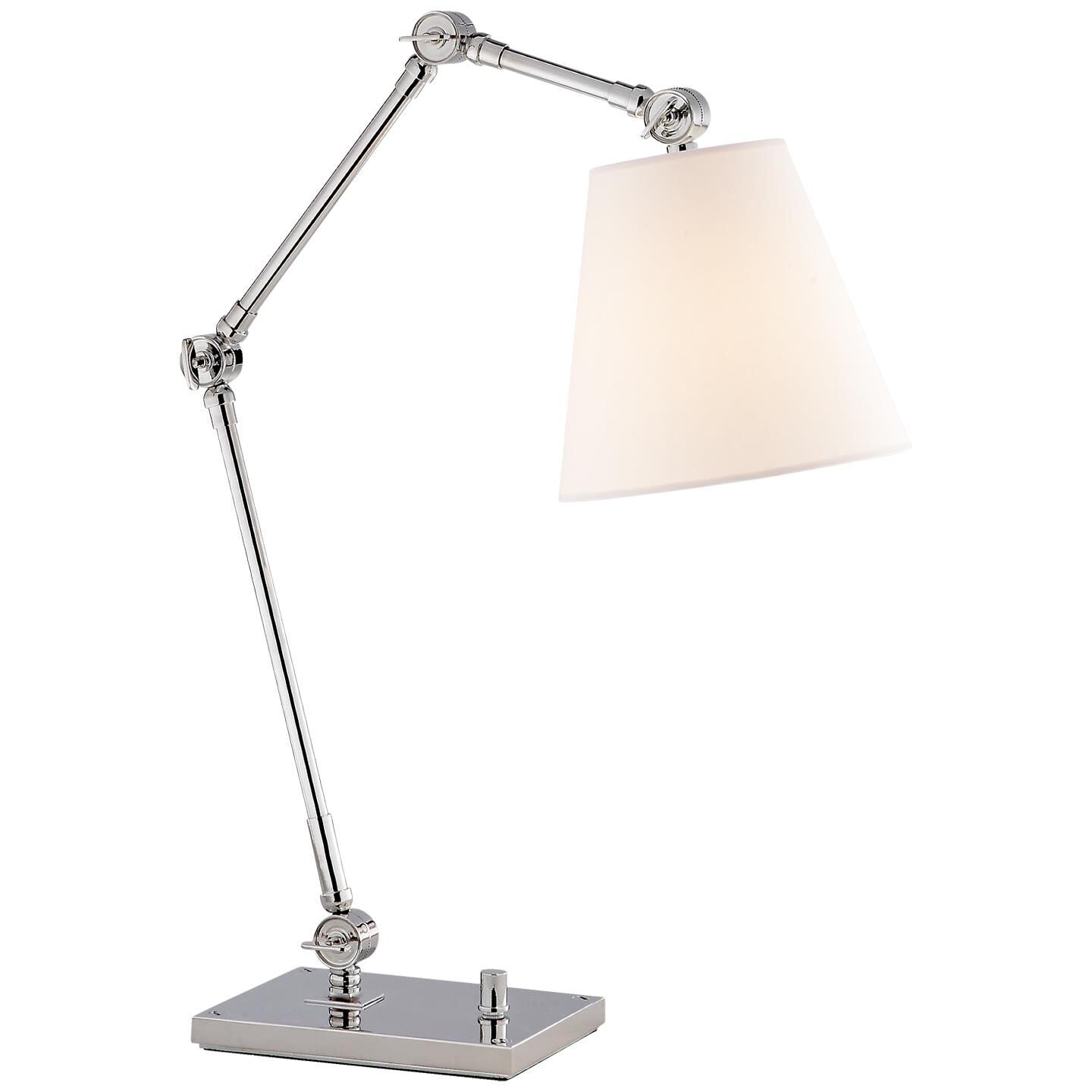 Visual Comfort Signature Collection Suzanne Kasler Graves 18 Inch Desk Lamp Graves - SK 3115PN-L - Transitional