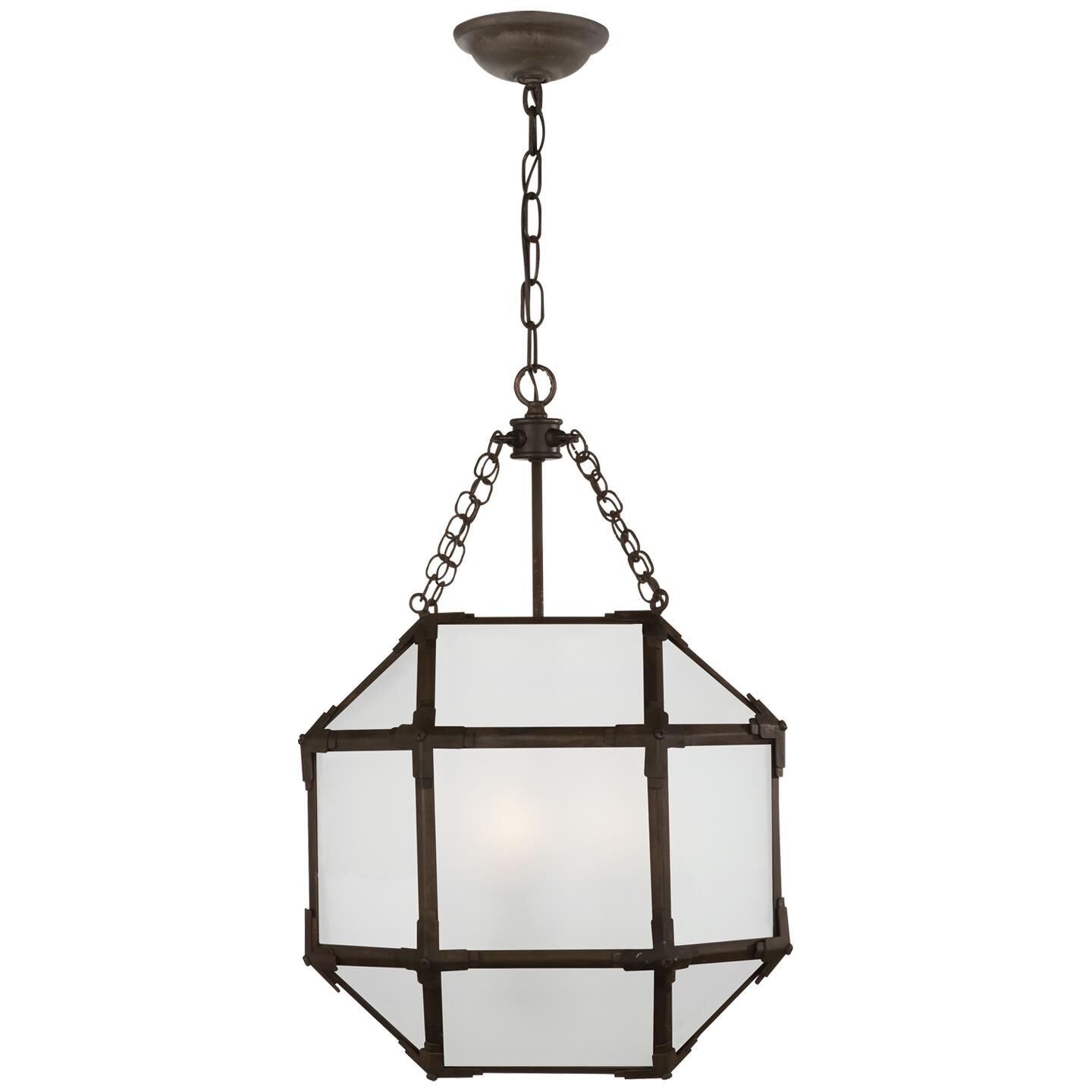 Visual Comfort Signature Collection Suzanne Kasler Morris 13 Inch Cage Pendant Morris - SK 5008AZ-FG - Traditional