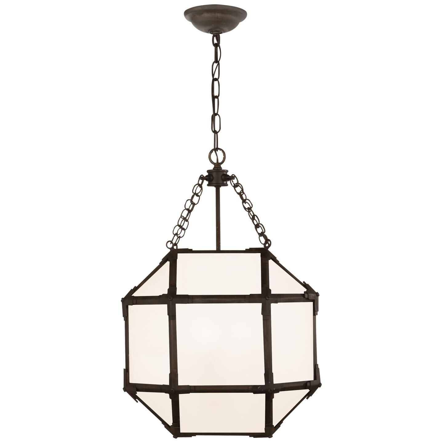Visual Comfort Signature Collection Suzanne Kasler Morris 13 Inch Cage Pendant Morris - SK 5008AZ-WG - Traditional