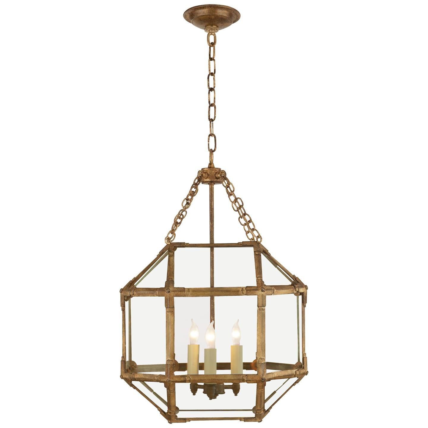 Visual Comfort Signature Collection Suzanne Kasler Morris 13 Inch Cage Pendant Morris - SK 5008GI-CG - Traditional