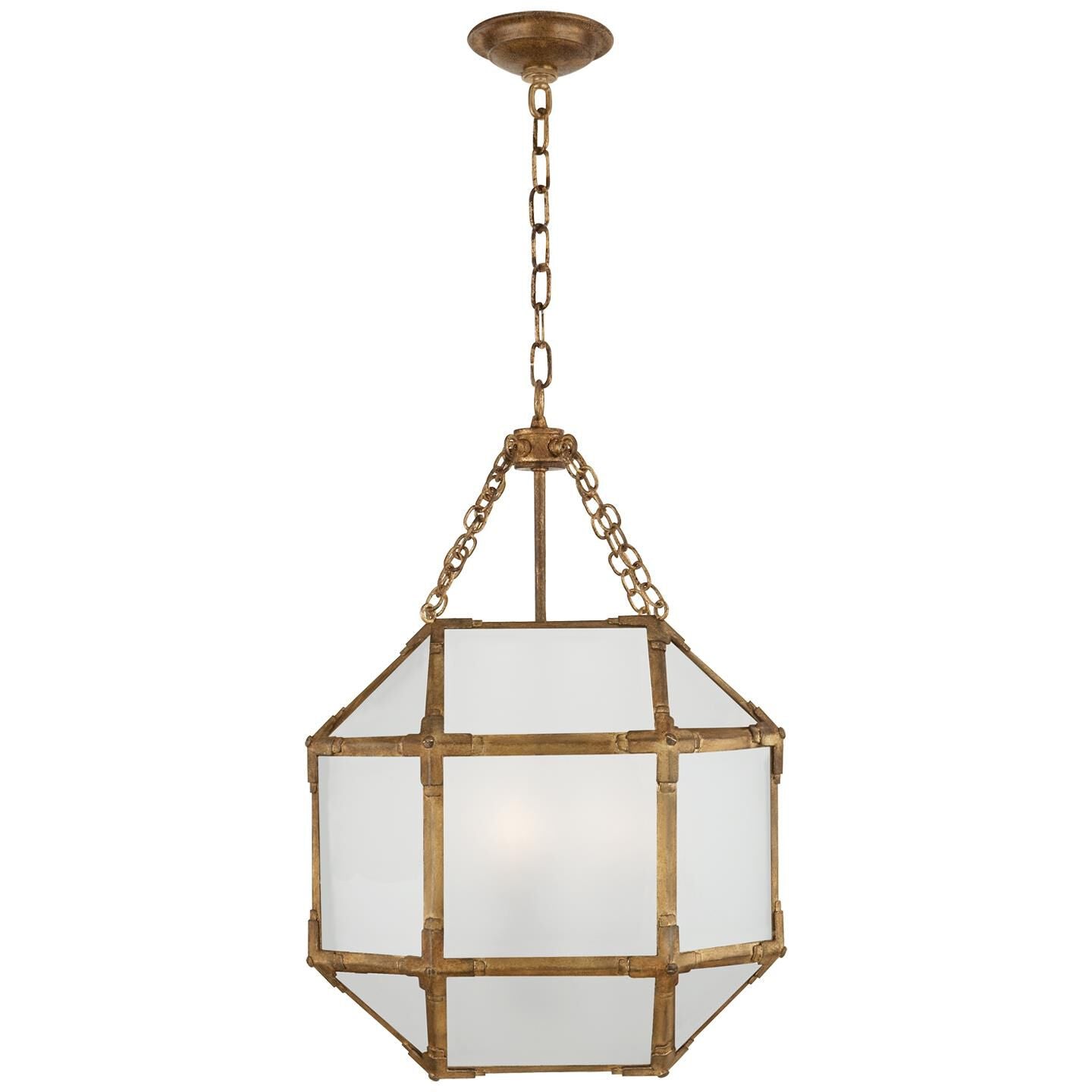 Visual Comfort Signature Collection Suzanne Kasler Morris 13 Inch Cage Pendant Morris - SK 5008GI-FG - Traditional