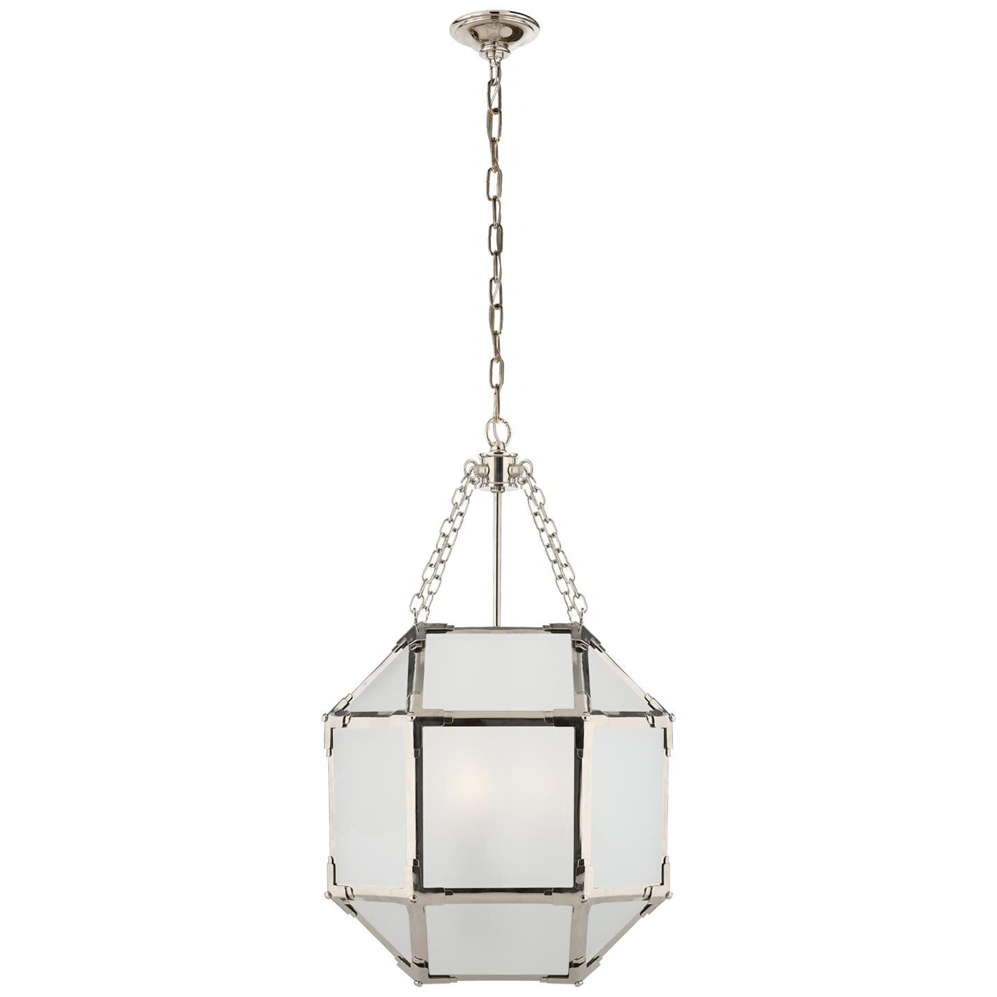 Visual Comfort Signature Collection Suzanne Kasler Morris 13 Inch Cage Pendant Morris - SK 5008PN-FG - Traditional