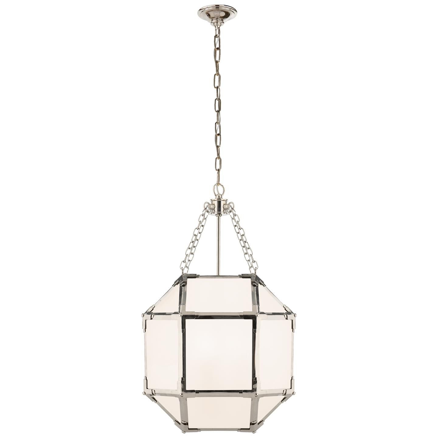 Visual Comfort Signature Collection Suzanne Kasler Morris 13 Inch Cage Pendant Morris - SK 5008PN-WG - Traditional