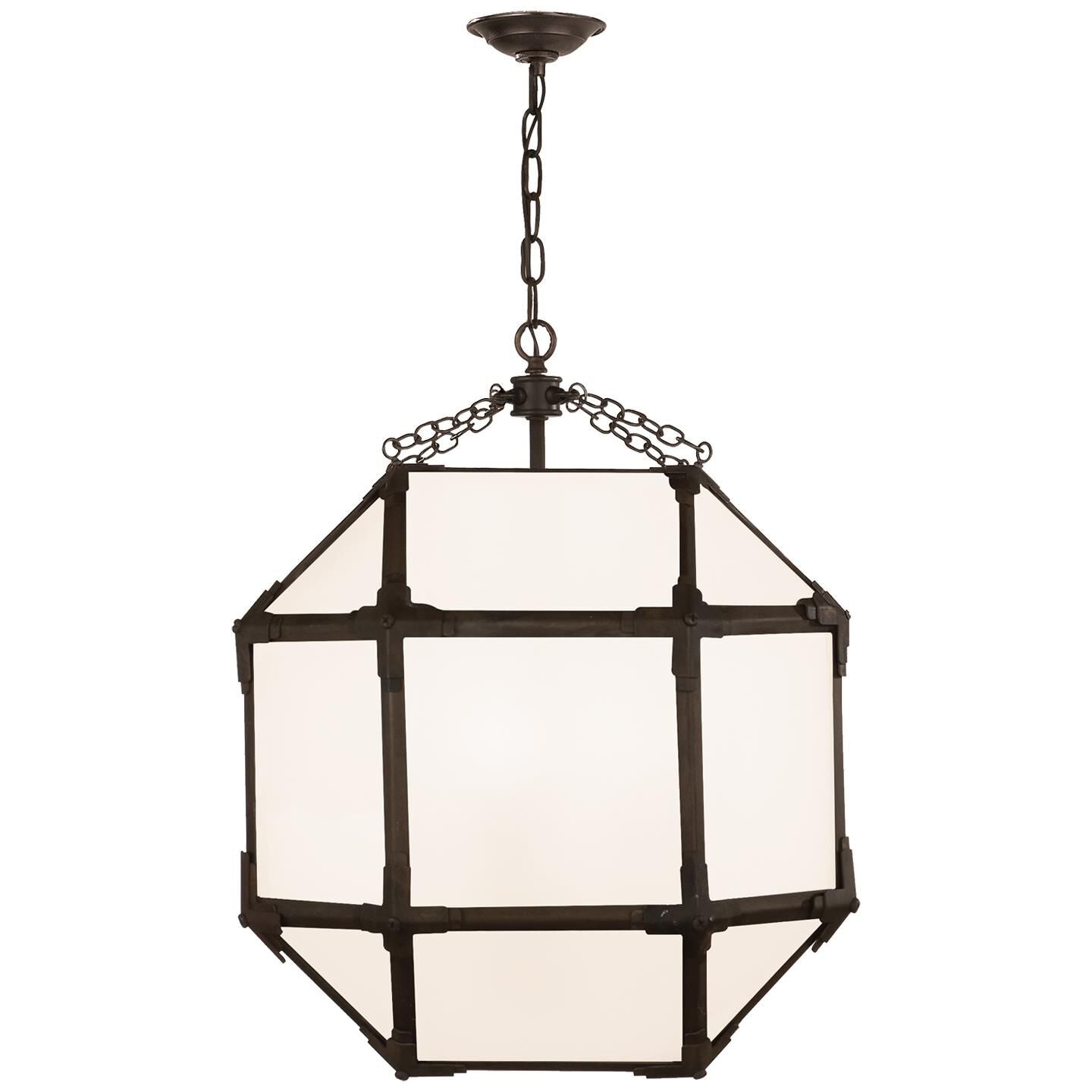 Visual Comfort Signature Collection Suzanne Kasler Morris 18 Inch Cage Pendant Morris - SK 5009AZ-WG - Traditional