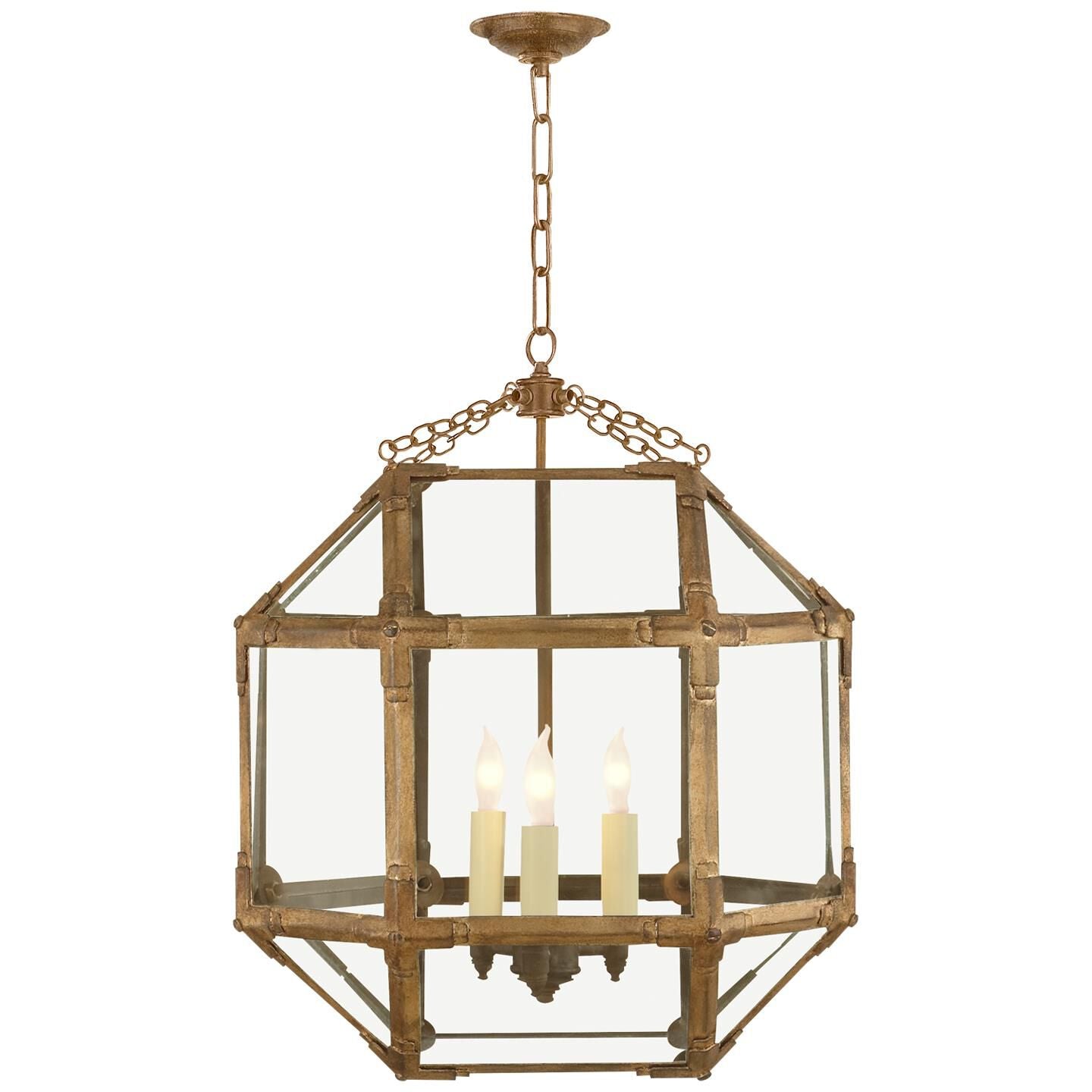 Visual Comfort Signature Collection Suzanne Kasler Morris 18 Inch Cage Pendant Morris - SK 5009GI-CG - Traditional