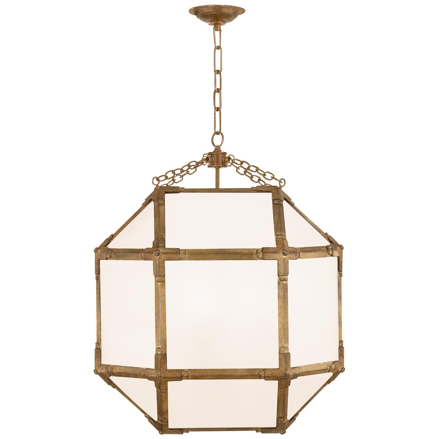 Visual Comfort Signature Collection Suzanne Kasler Morris 18 Inch Cage Pendant Morris - SK 5009GI-WG - Traditional