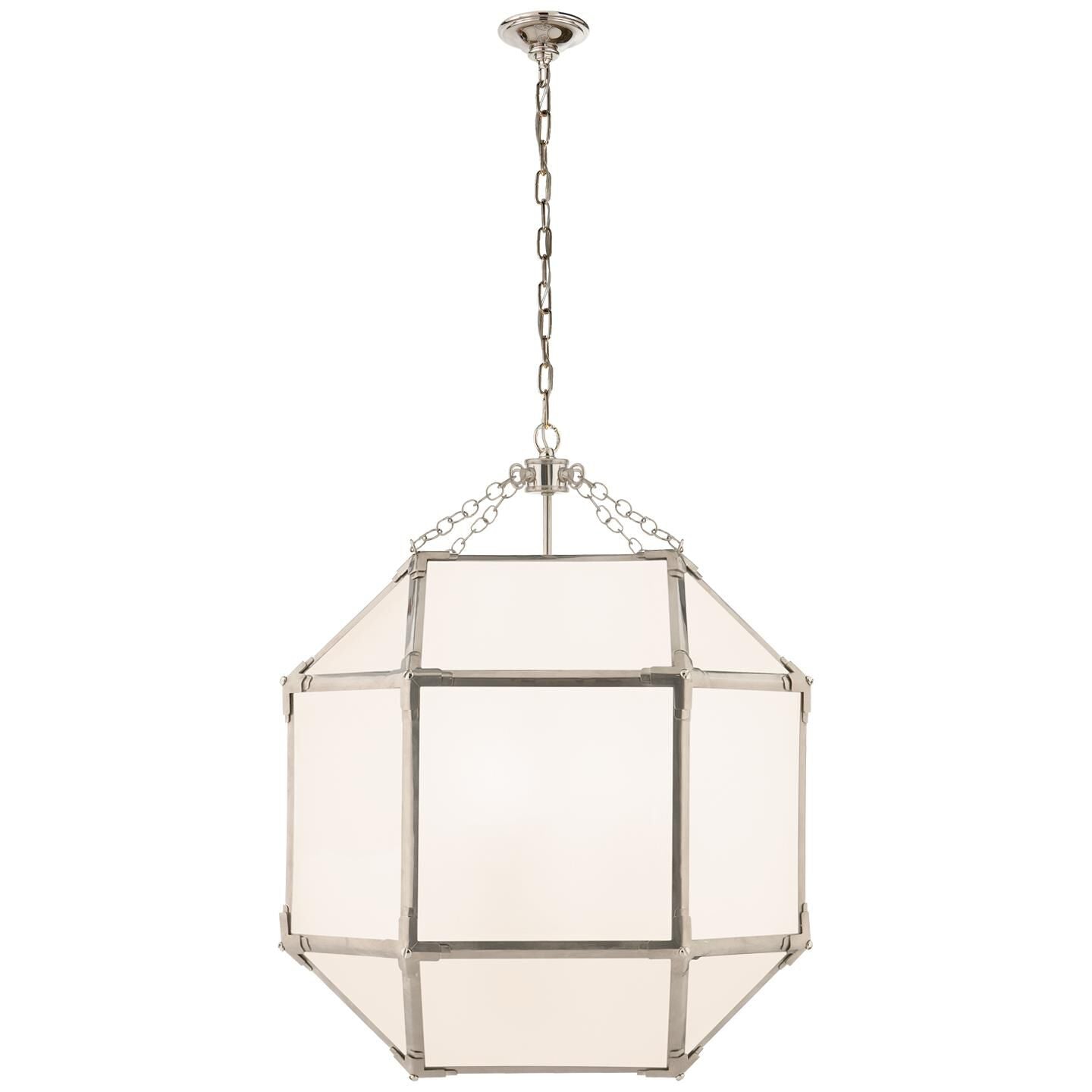 Visual Comfort Signature Collection Suzanne Kasler Morris 18 Inch Cage Pendant Morris - SK 5009PN-WG - Traditional