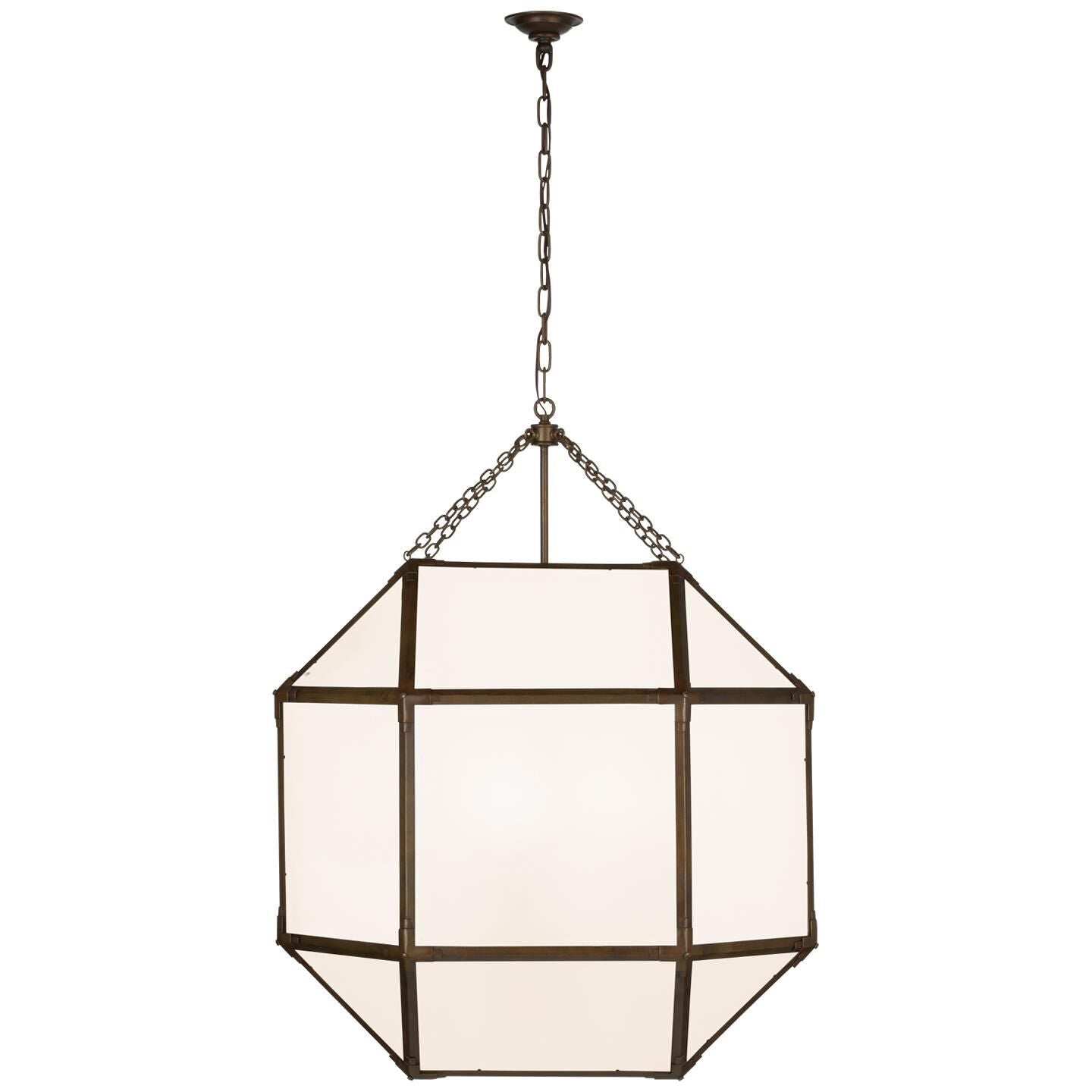 Visual Comfort Signature Collection Suzanne Kasler Morris 30 Inch LED Cage Pendant Morris - SK 5034AZ-WG - Modern Contemporary