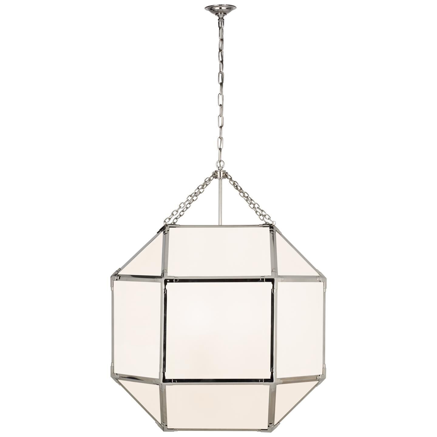 Visual Comfort Signature Collection Suzanne Kasler Morris 30 Inch LED Cage Pendant Morris - SK 5034PN-WG - Modern Contemporary
