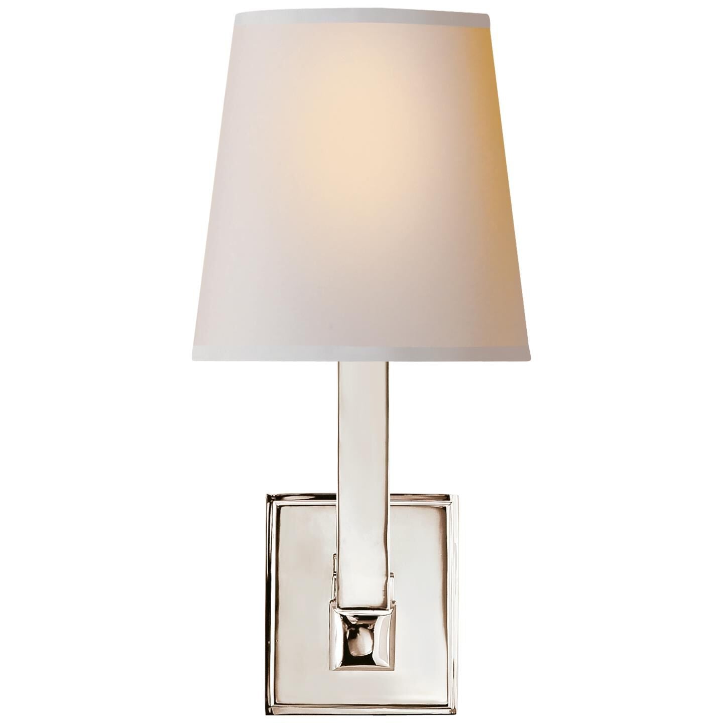 Visual Comfort Signature Collection Chapman & Myers Square Tube 14 Inch Wall Sconce Square Tube - SL 2819PN-NP - Transitional