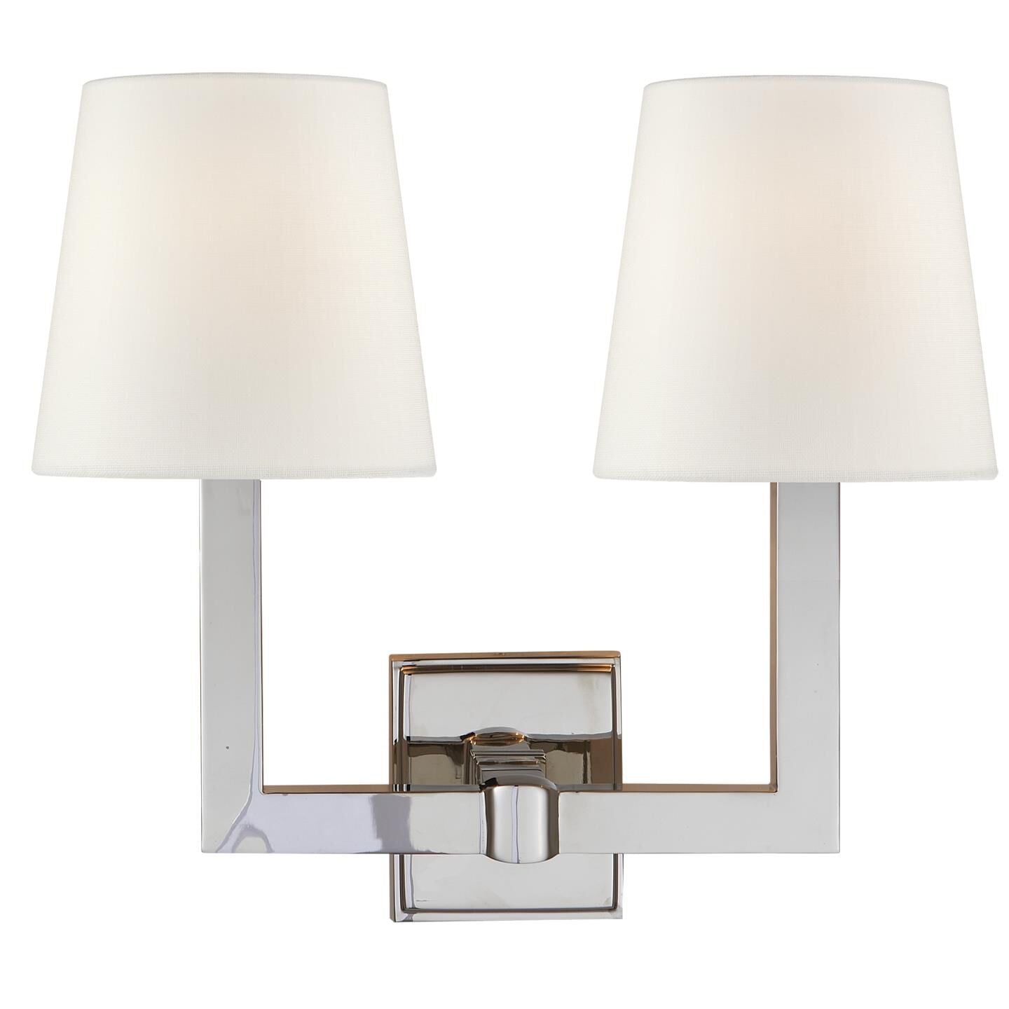 Visual Comfort Signature Collection Chapman & Myers Square Tube 15 Inch Wall Sconce Square Tube - SL 2820PN-L - Transitional