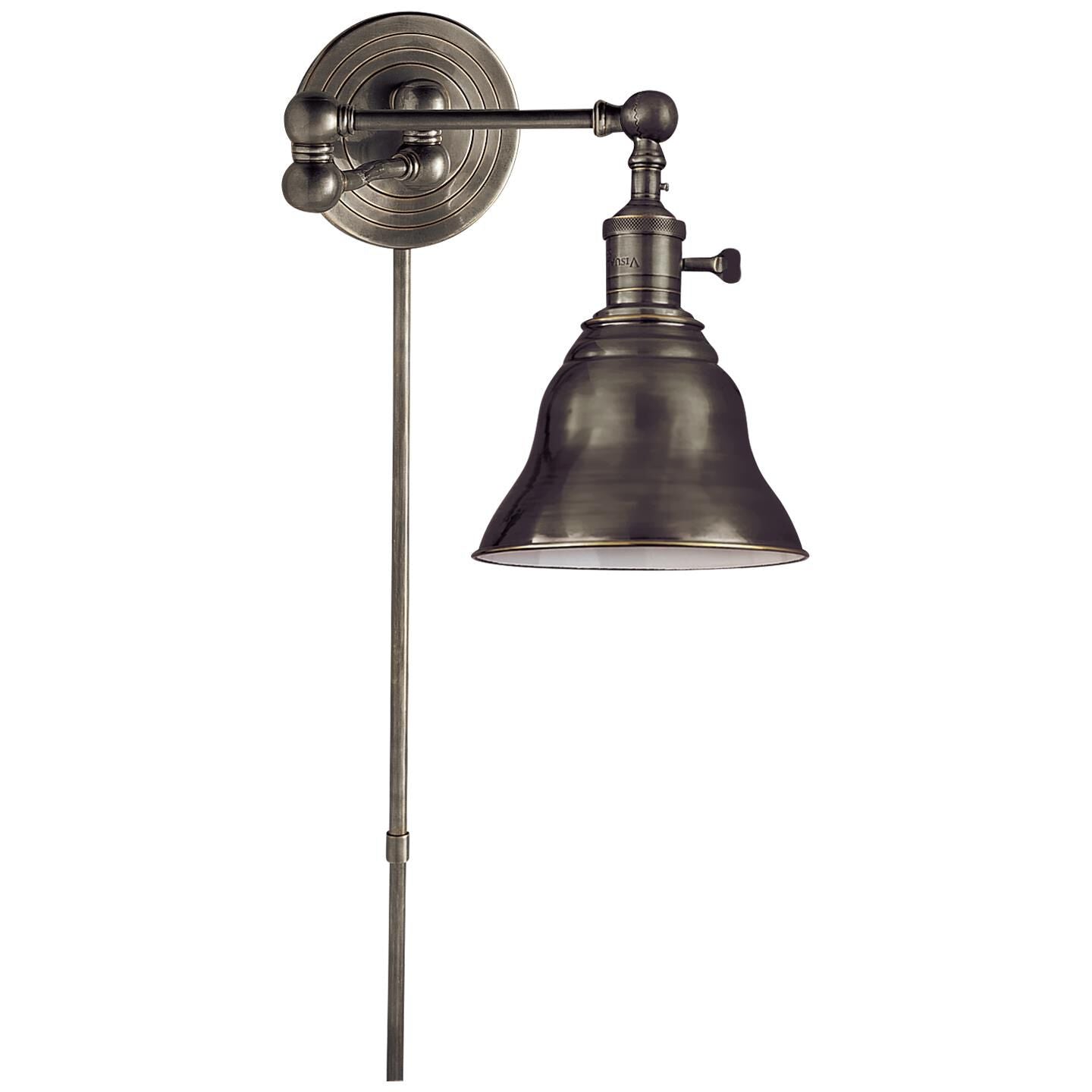 Visual Comfort Signature Collection Chapman & Myers Boston Wall Swing Lamp Boston - SL 2920BZ-SLE-BZ - Industrial
