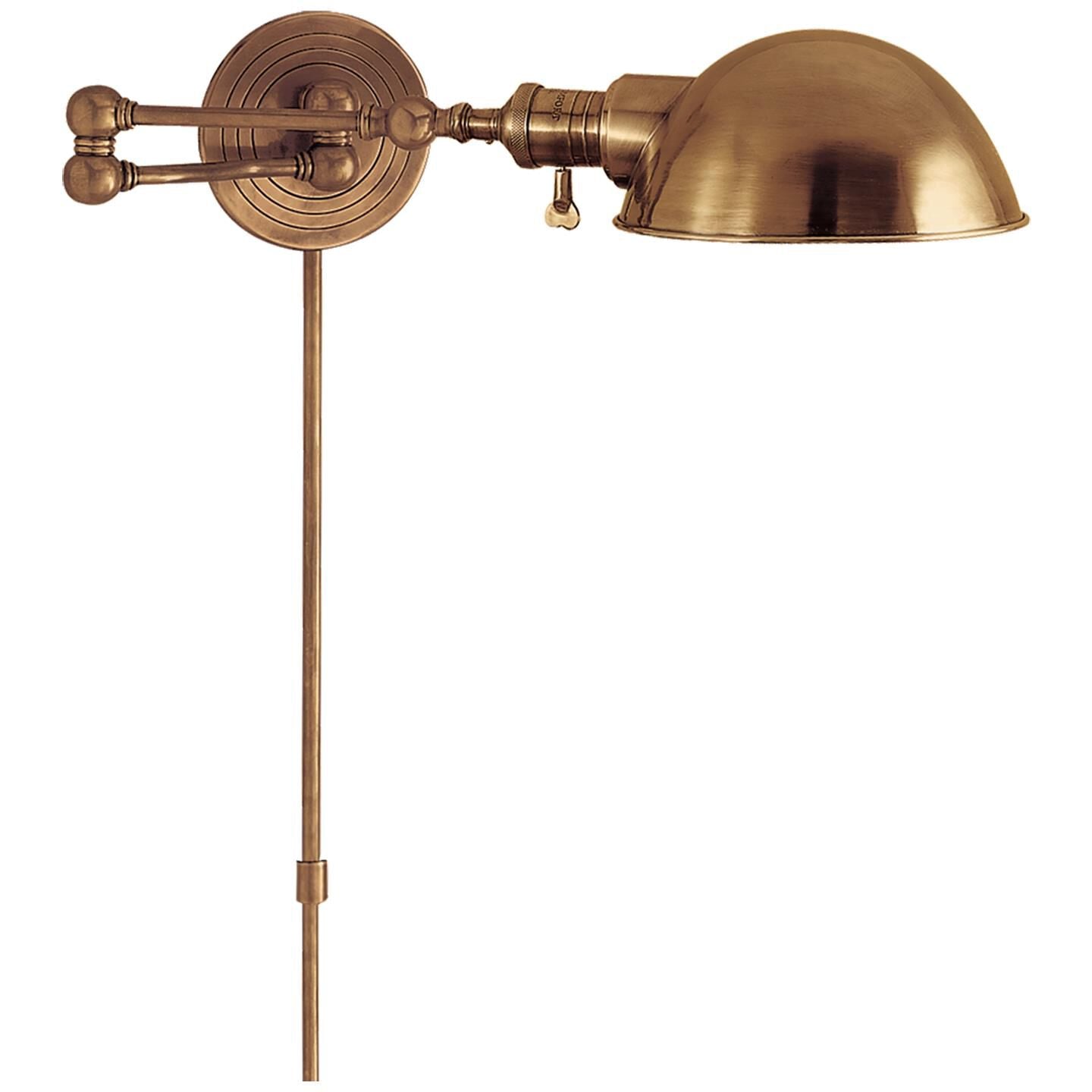 Visual Comfort Signature Collection Boston Wall Swing Lamp Boston - SL 2920HAB-SLG-HAB - Traditional