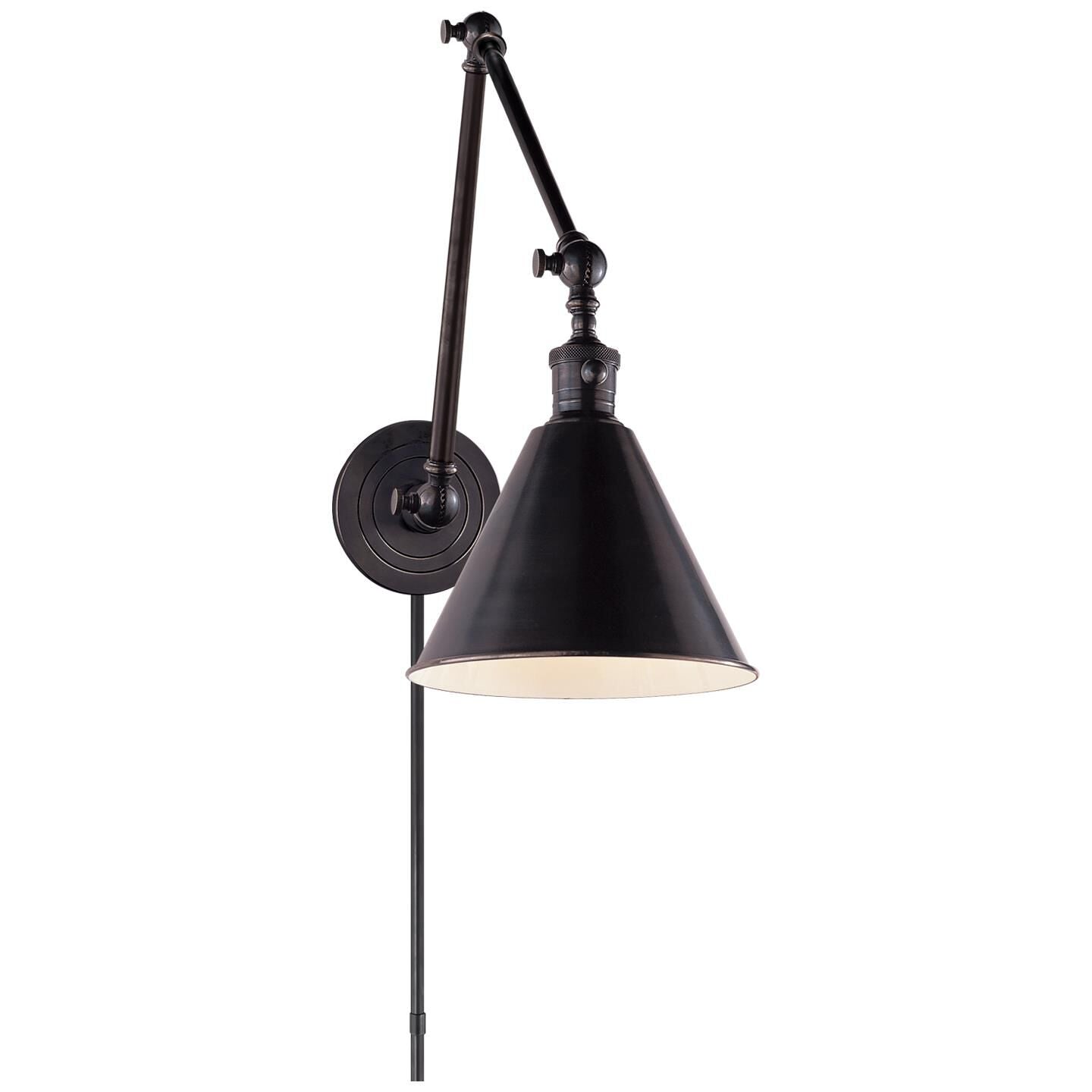 Visual Comfort Signature Collection Chapman & Myers Boston Wall Swing Lamp Boston - SL 2923BZ - Industrial