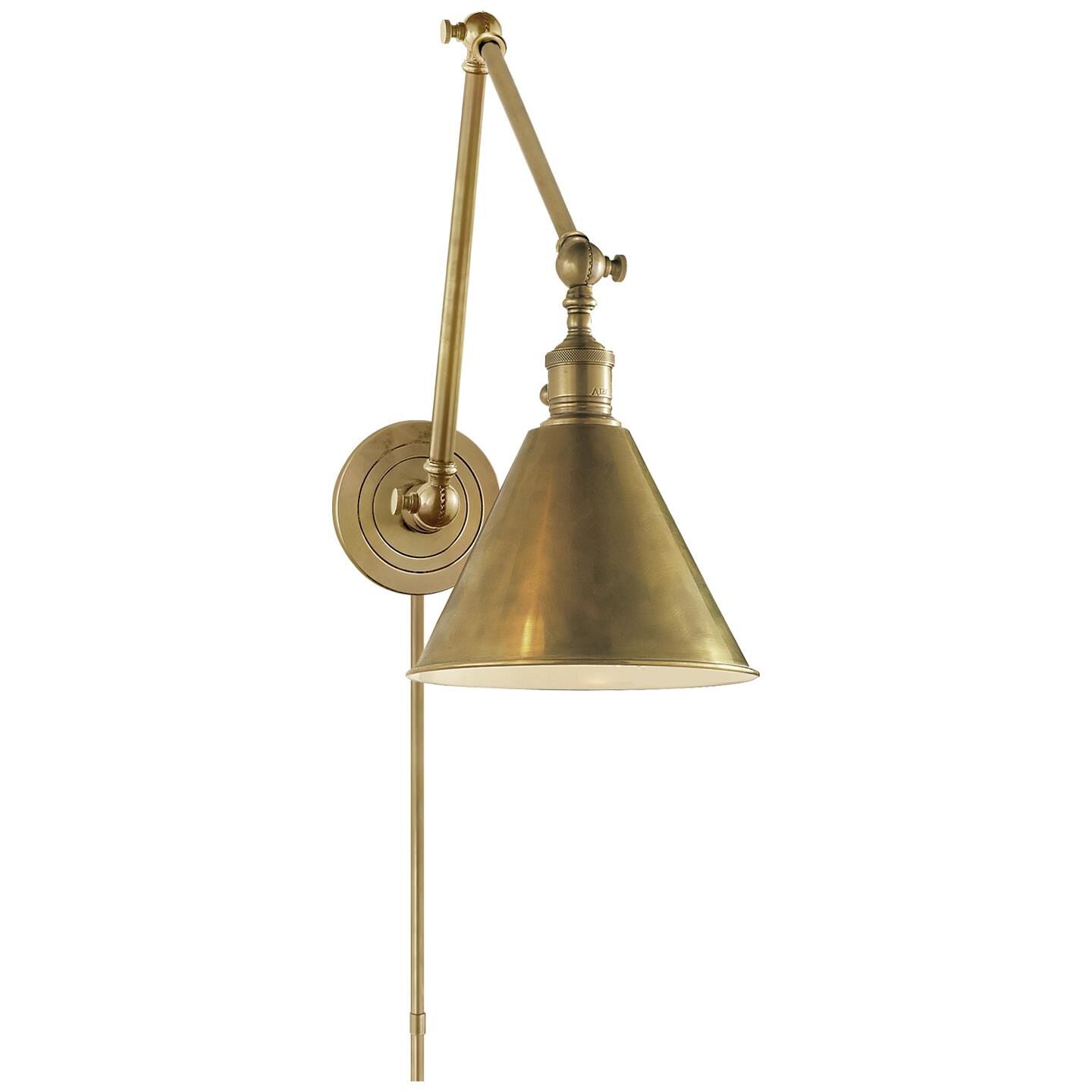 Visual Comfort Signature Collection Chapman & Myers Boston Wall Swing Lamp Boston - SL 2923HAB - Industrial