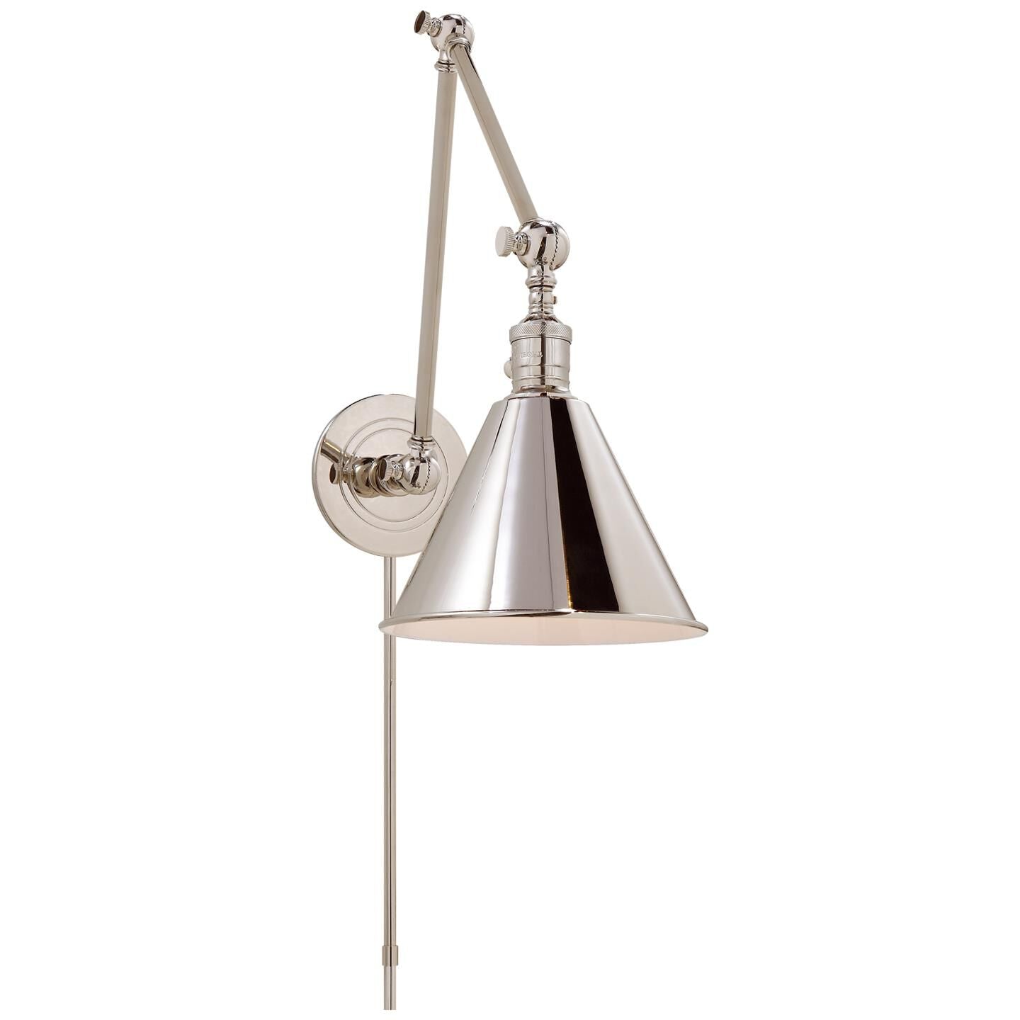 Visual Comfort Signature Collection Chapman & Myers Boston Wall Swing Lamp Boston - SL 2923PN - Industrial