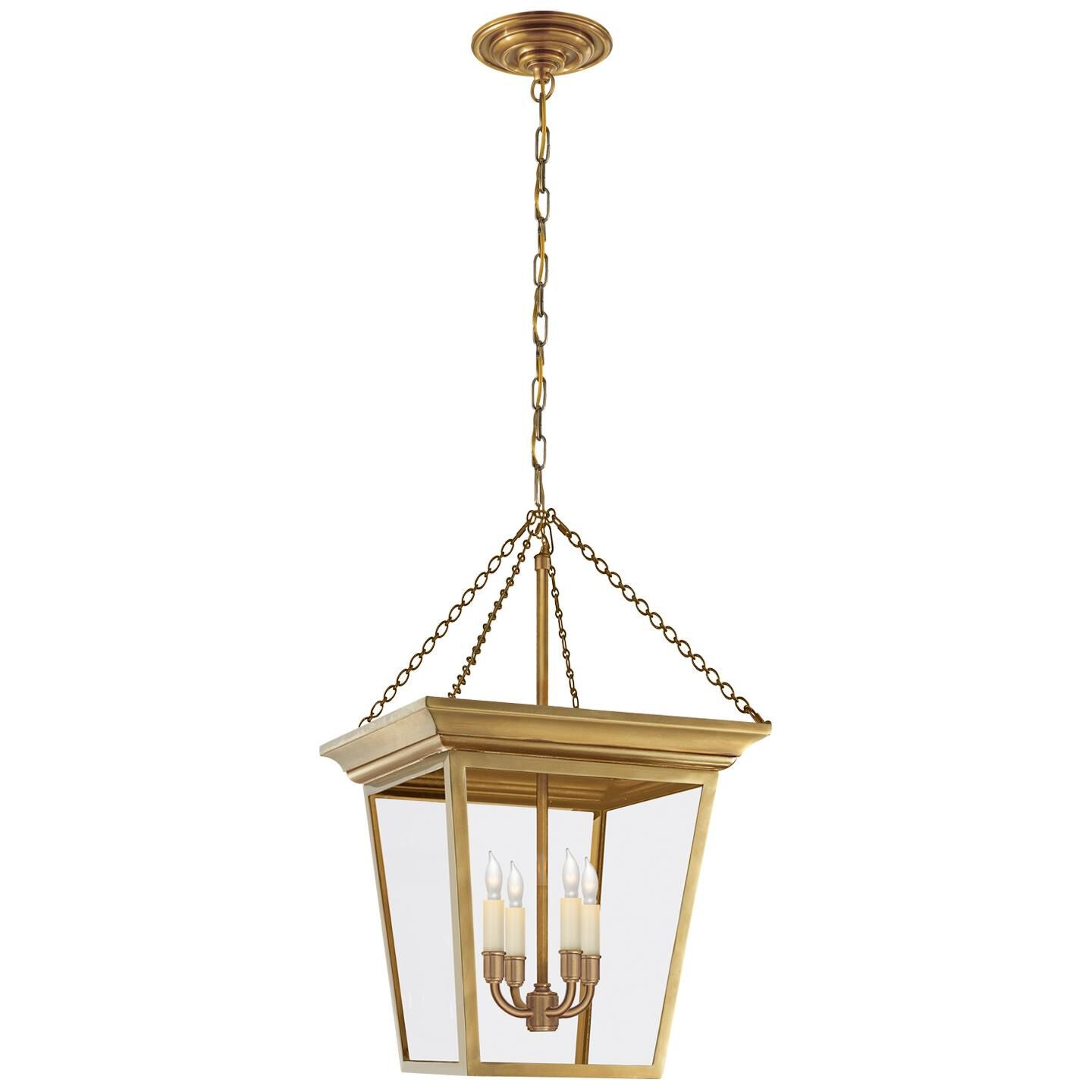 Visual Comfort Signature Collection Chapman & Myers Cornice 14 Inch Cage Pendant Cornice - SL 5871HAB - Traditional