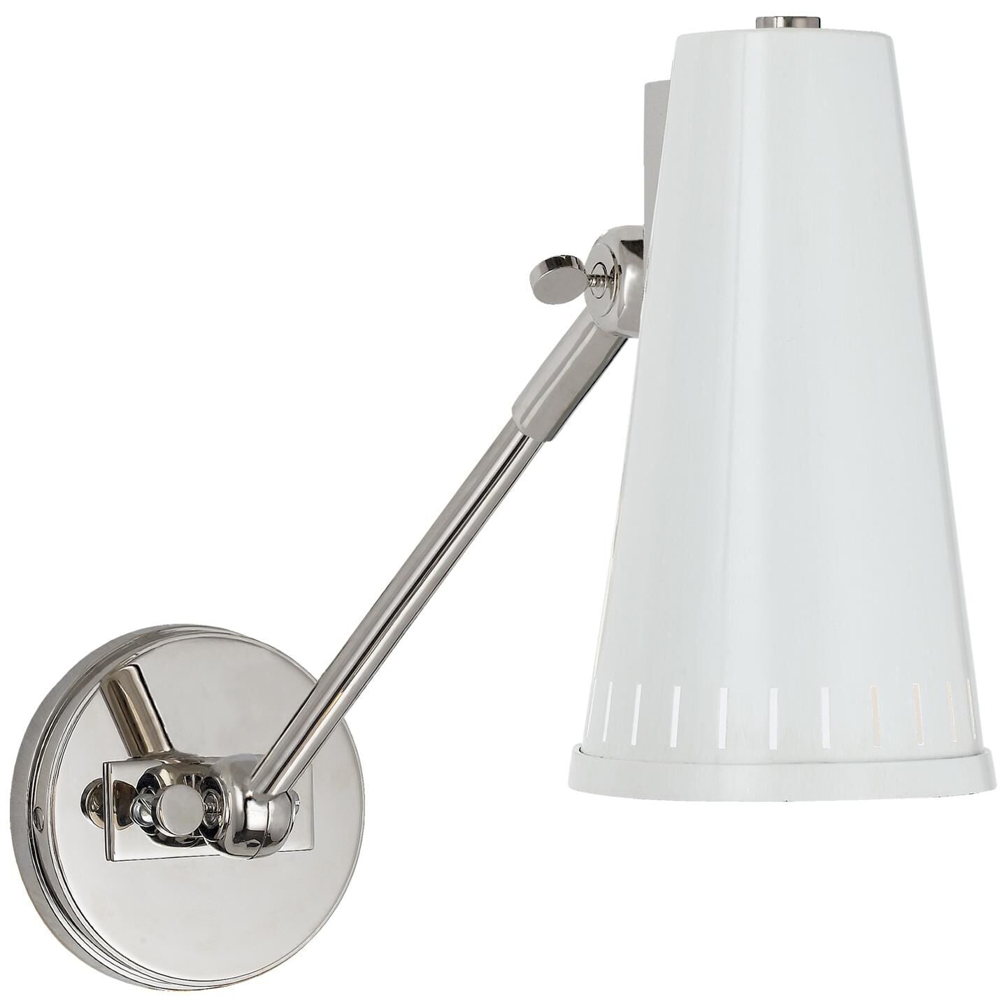 Visual Comfort Signature Collection Thomas O'Brien Antonio Wall Swing Lamp Antonio - TOB 2065PN-AW - Mid-Century Modern