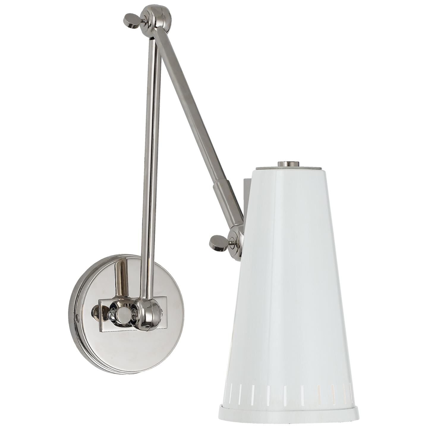 Visual Comfort Signature Collection Thomas O'Brien Antonio Wall Swing Lamp Antonio - TOB 2066PN-AW - Mid-Century Modern