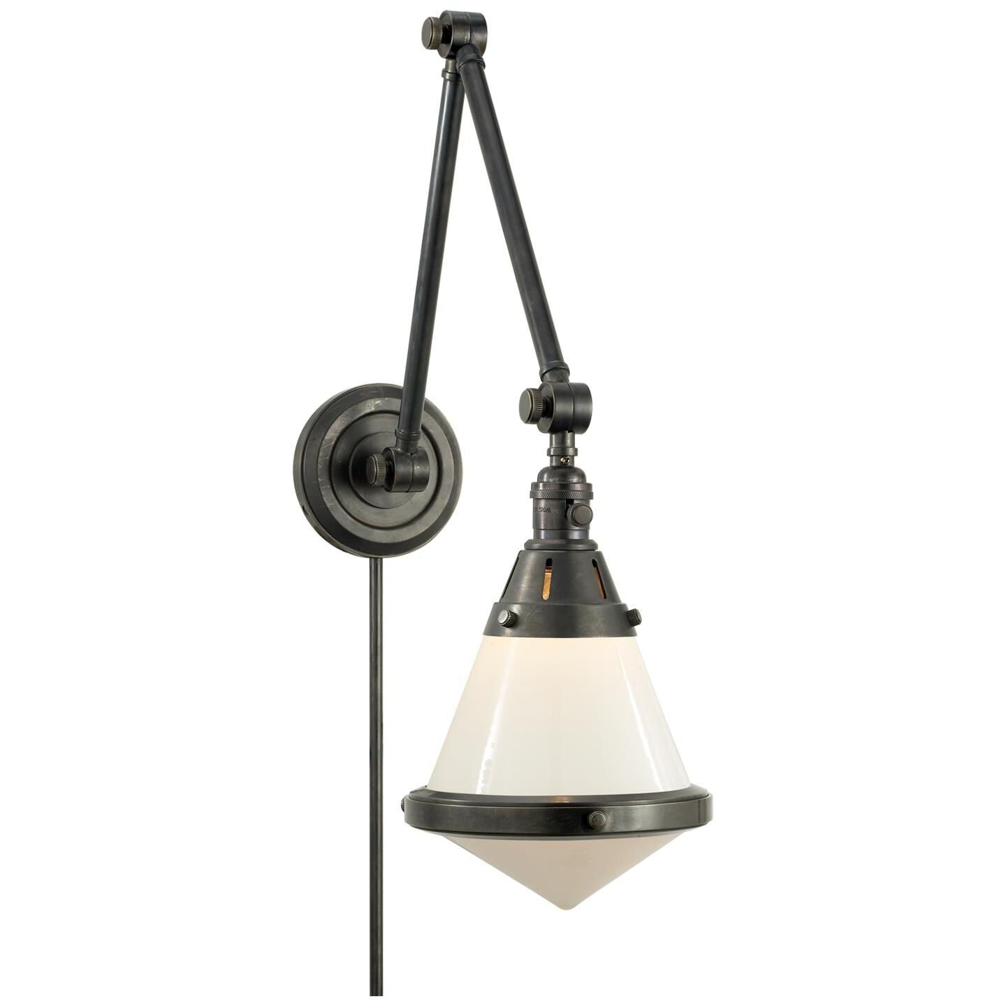 Visual Comfort Signature Collection Thomas O'Brien Gale Wall Swing Lamp Gale - TOB 2156BZ-WG - Transitional