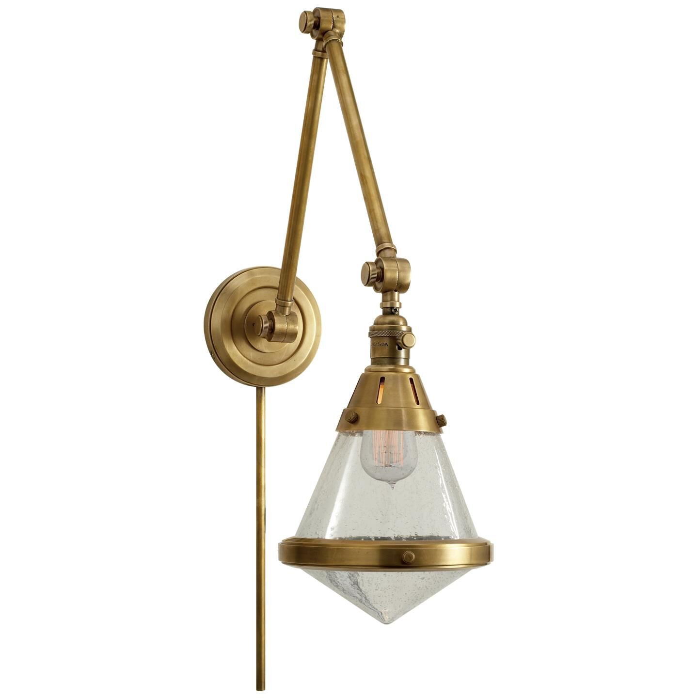 Visual Comfort Signature Collection Thomas O'Brien Gale Wall Swing Lamp Gale - TOB 2156HAB-SG - Transitional