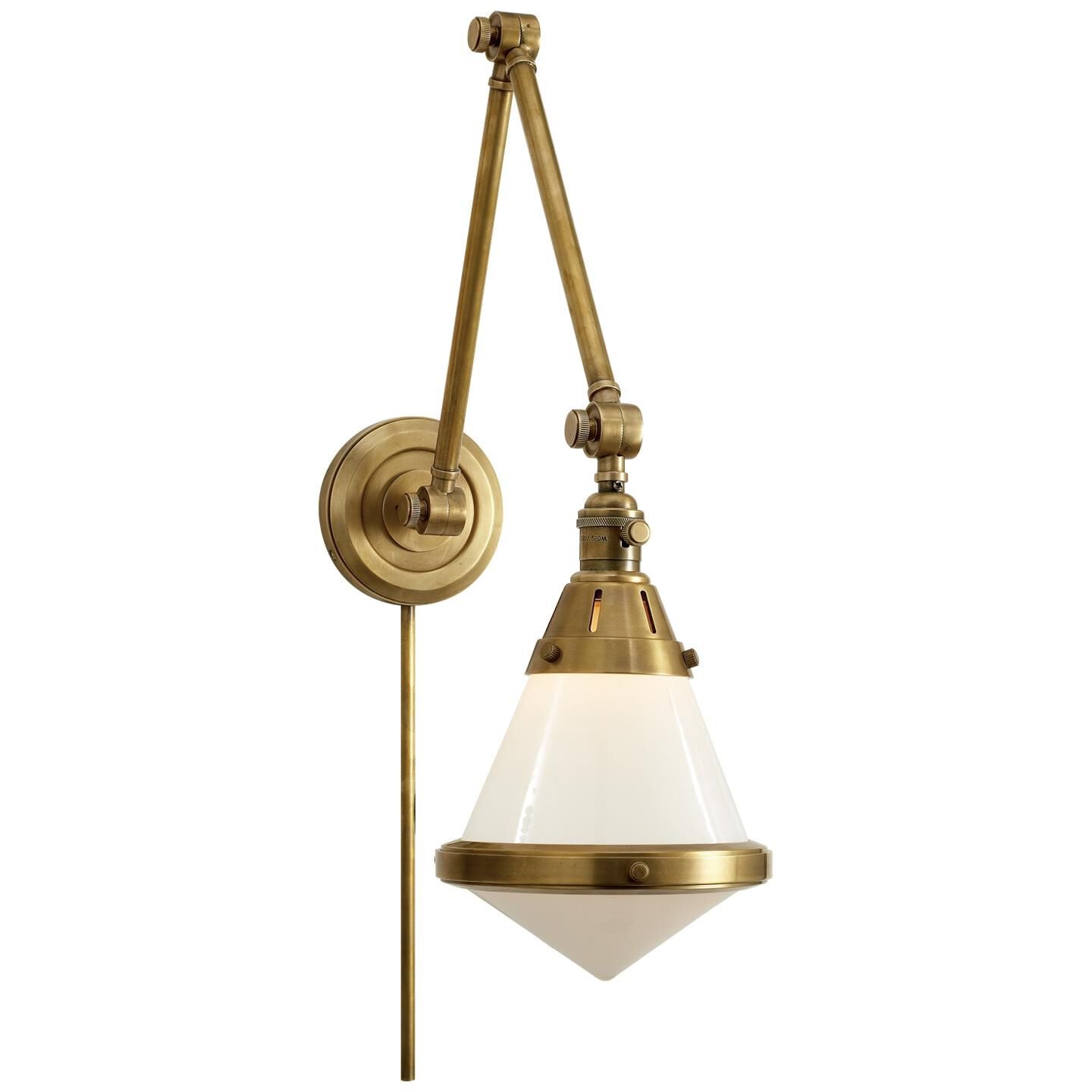 Visual Comfort Signature Collection Thomas O'Brien Gale Wall Swing Lamp Gale - TOB 2156HAB-WG - Transitional