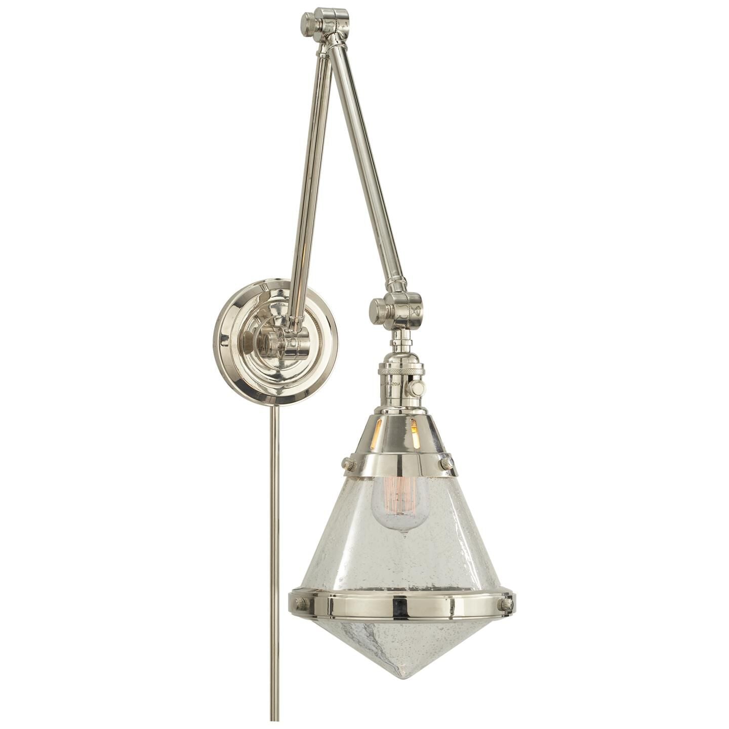 Visual Comfort Signature Collection Thomas O'Brien Gale Wall Swing Lamp Gale - TOB 2156PN-SG - Transitional