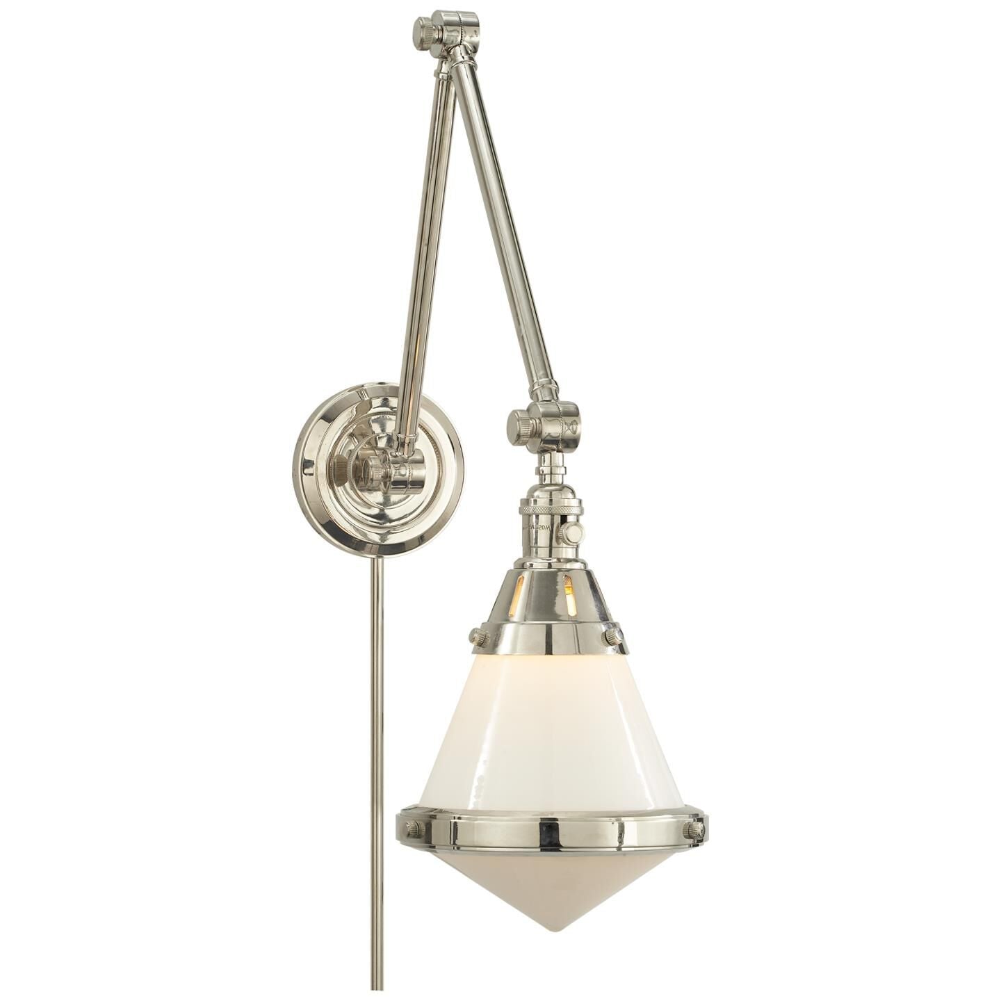 Visual Comfort Signature Collection Thomas O'Brien Gale Wall Swing Lamp Gale - TOB 2156PN-WG - Transitional